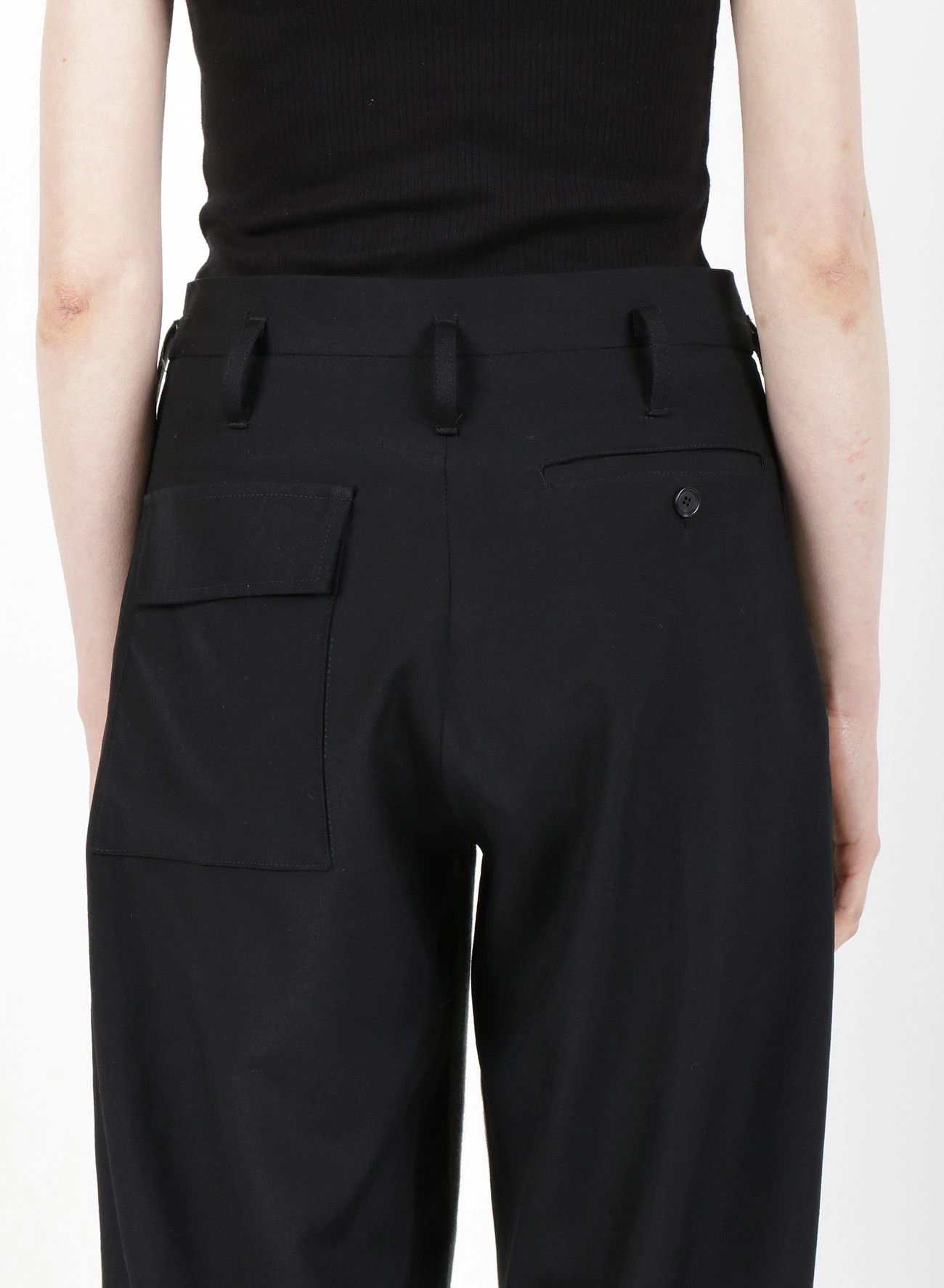 Yohji Yamamoto YY Regulation GABARDINE R-WAIST SHIFTED PANT Size US 30 / EU 46 - 8 Thumbnail