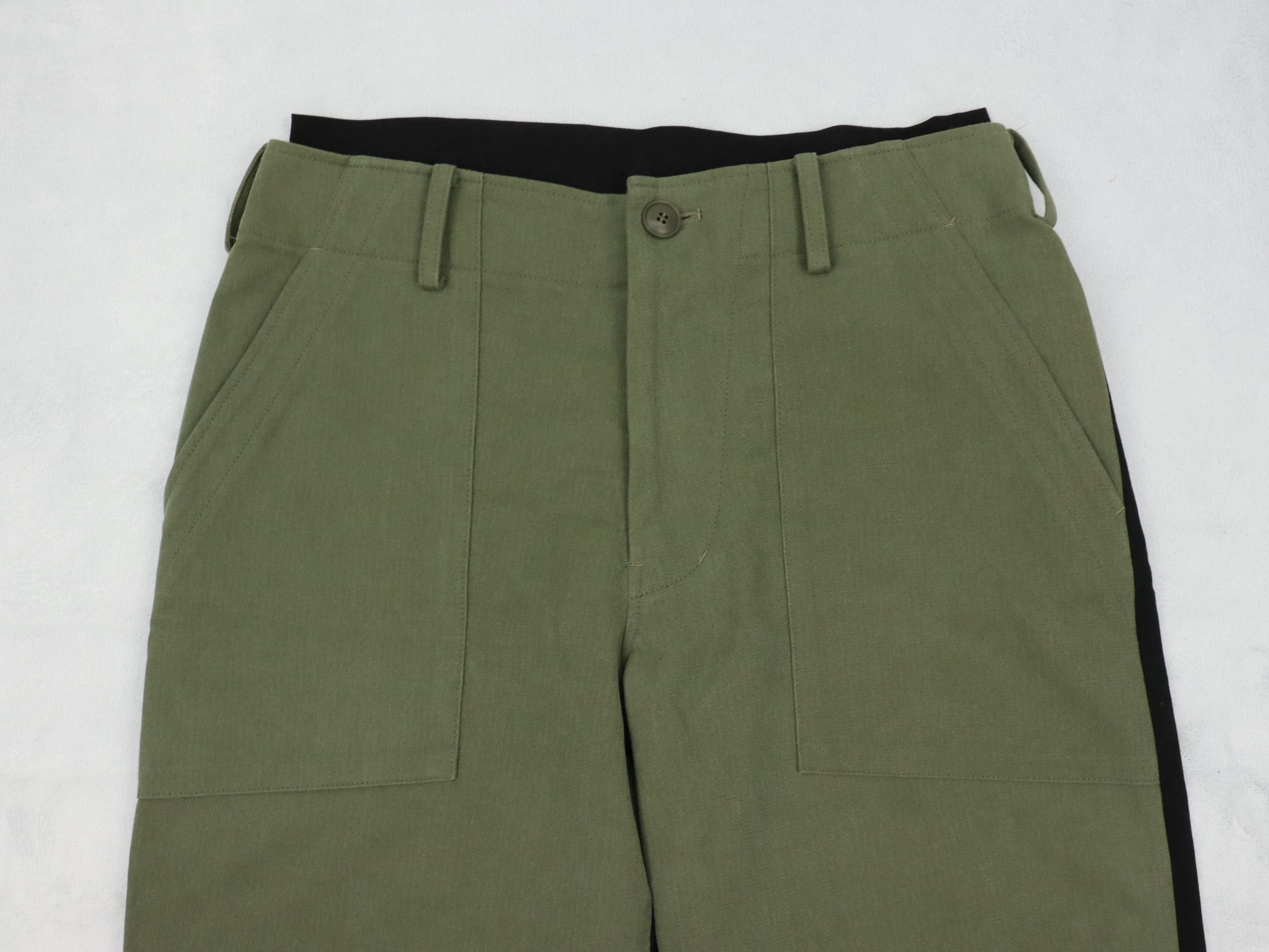 Yohji Yamamoto YY Regulation GABARDINE R-WAIST SHIFTED PANT Size US 30 / EU 46 - 12 Thumbnail