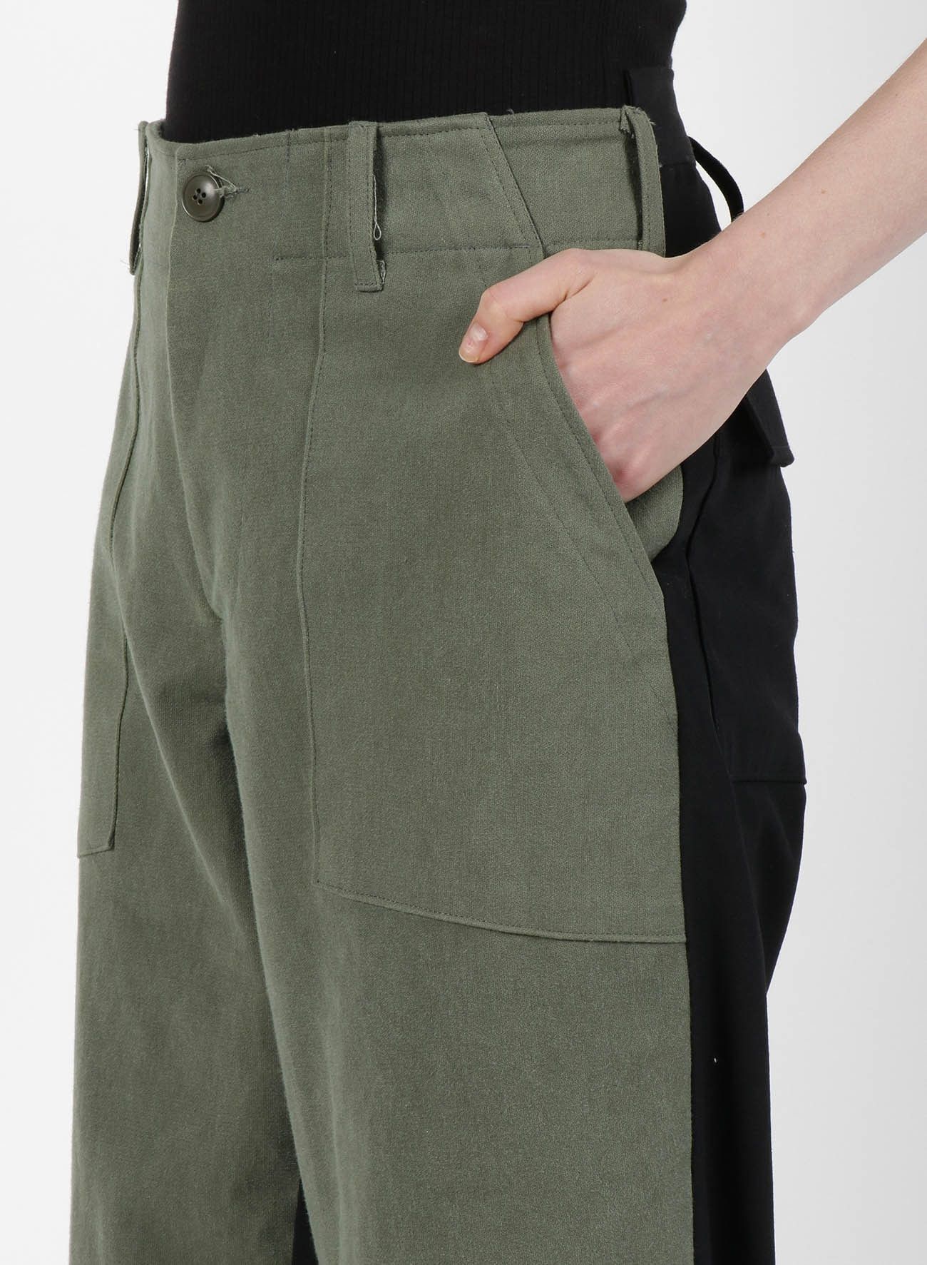 Yohji Yamamoto YY Regulation GABARDINE R-WAIST SHIFTED PANT Size US 30 / EU 46 - 6 Thumbnail