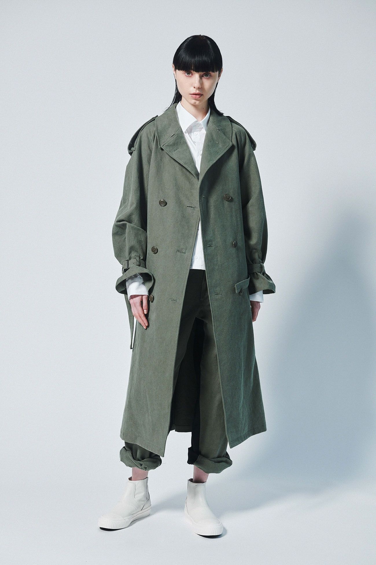 Yohji Yamamoto YY Regulation GABARDINE R-WAIST SHIFTED PANT Size US 30 / EU 46 - 5 Thumbnail