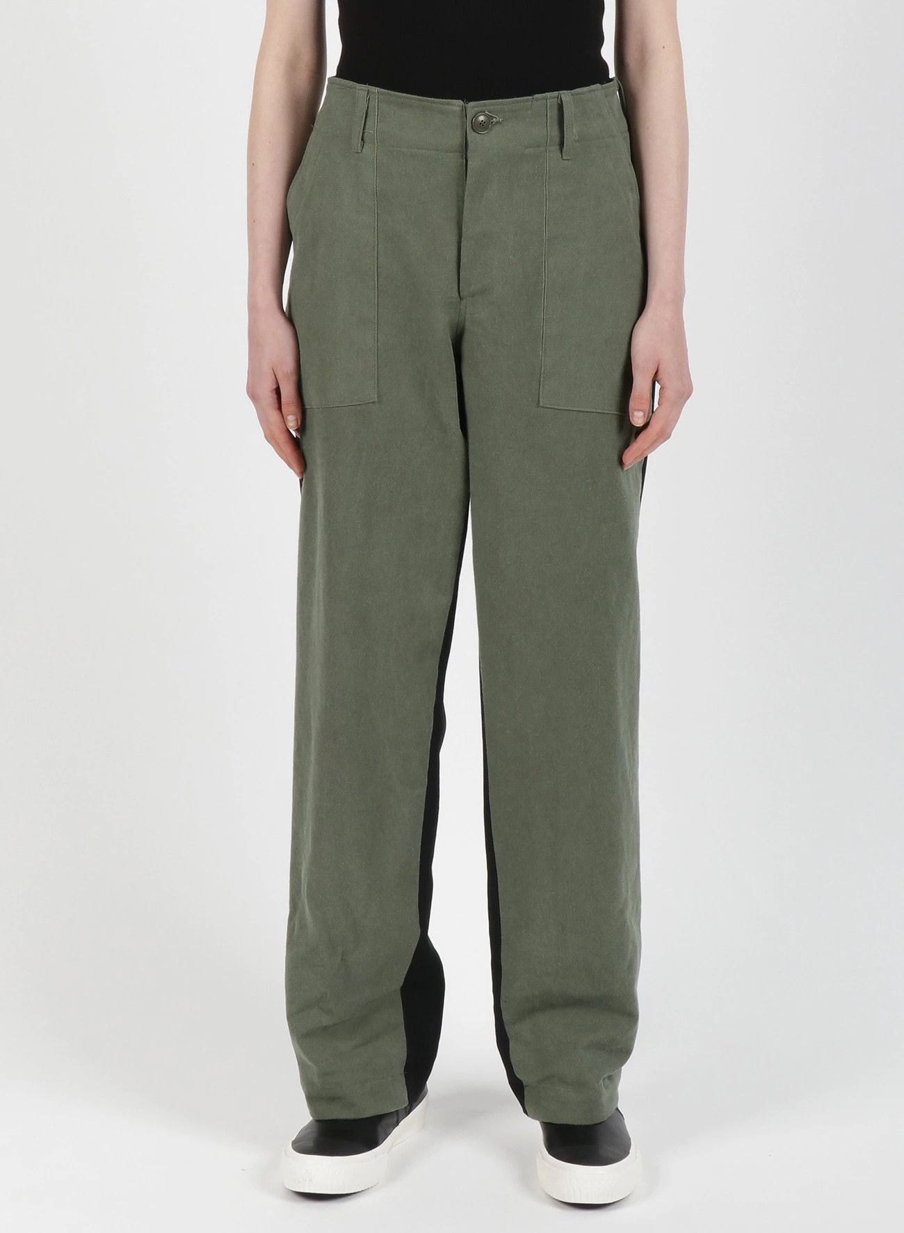 Yohji Yamamoto YY Regulation GABARDINE R-WAIST SHIFTED PANT Size US 30 / EU 46 - 2 Thumbnail