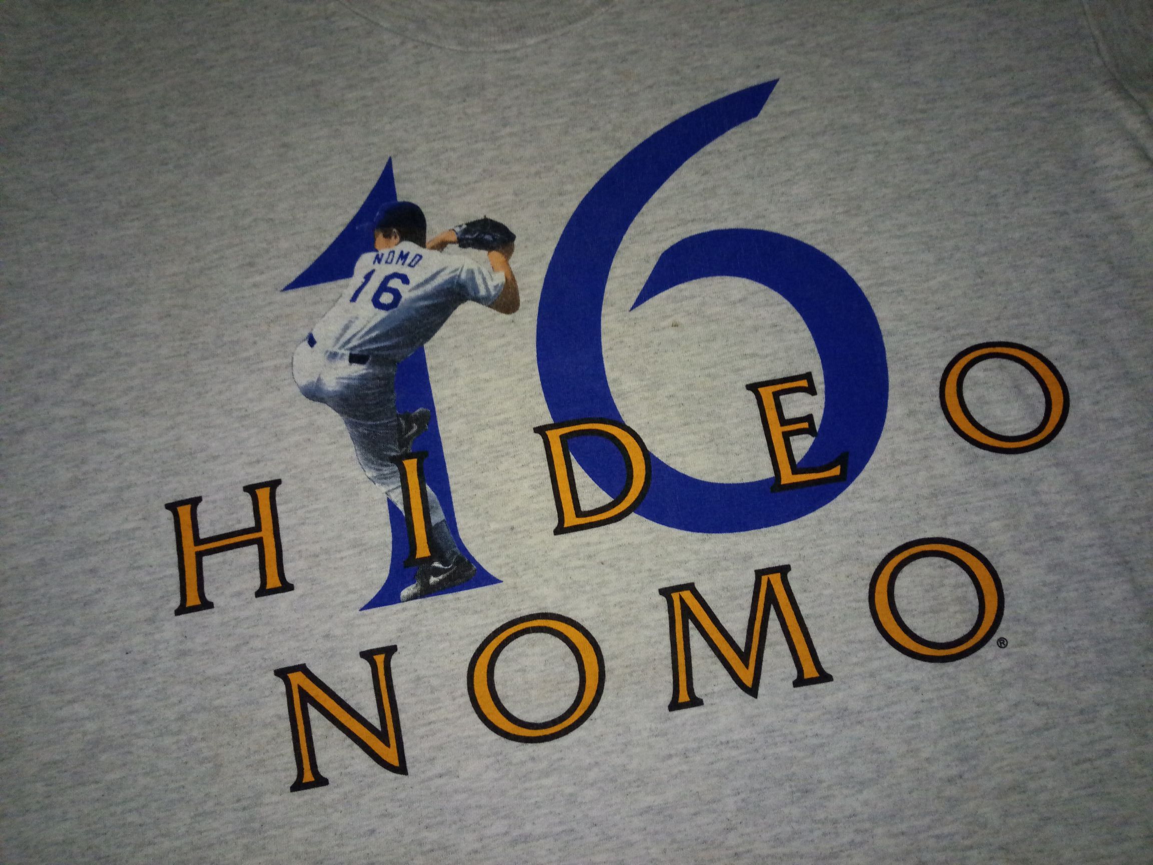 MLB × Vintage Vtg 1995 MLB LA Dodgers Hideo Nomo baseball Size US L / EU 52-54 / 3 - 1 Thumbnail