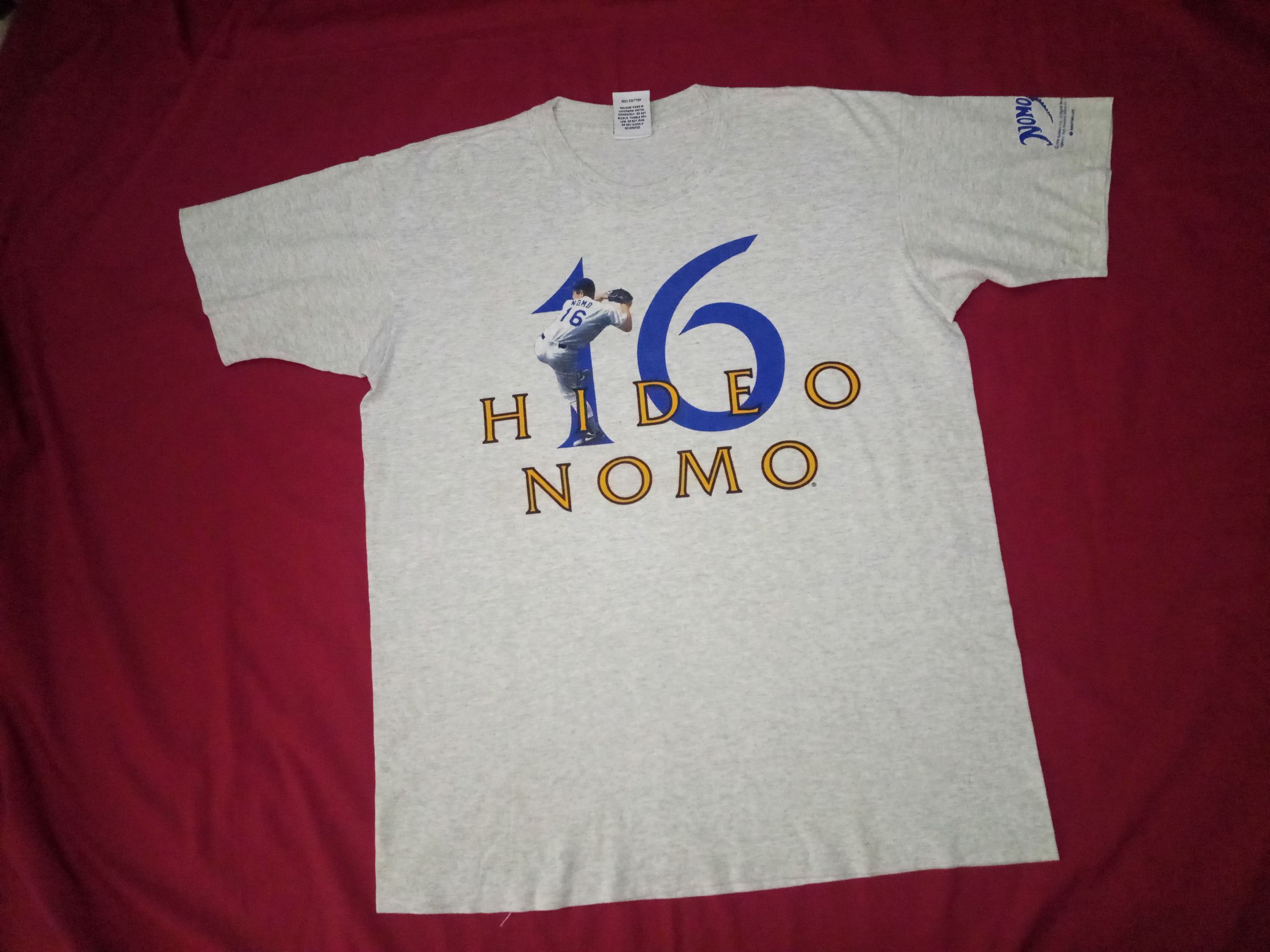 MLB × Vintage Vtg 1995 MLB LA Dodgers Hideo Nomo baseball Size US L / EU 52-54 / 3 - 2 Thumbnail