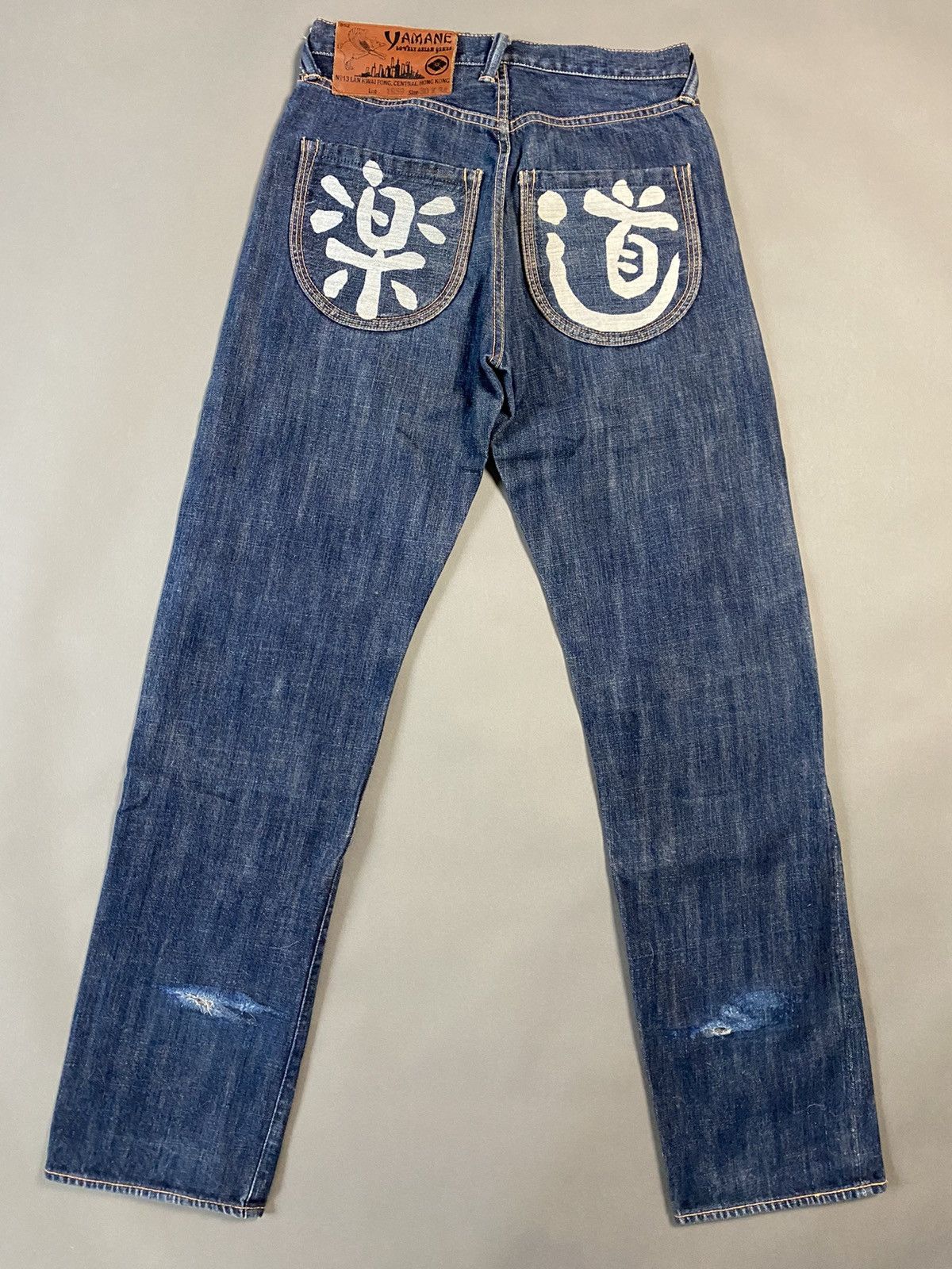image of Evisu Yamane Jeans Vintage Selvedge Denim Japan in Navy, Men's (Size 30)
