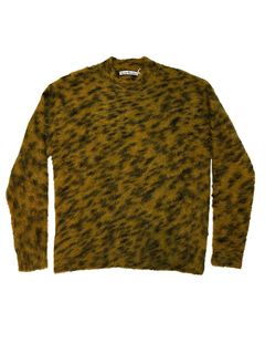 Acne Studios SS23 Leopard Knit Mustard Sweater | Grailed
