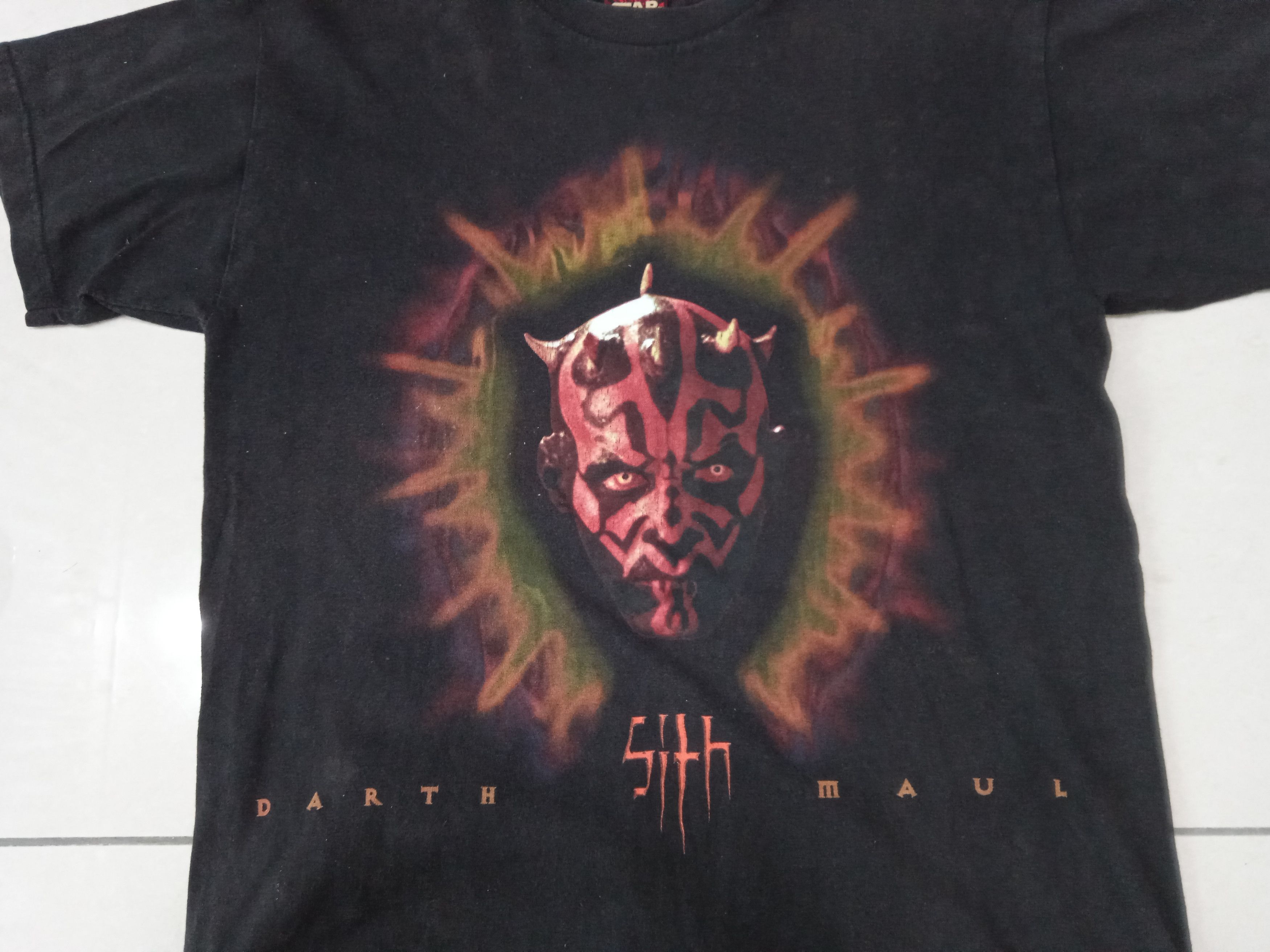 Vintage Vintage 90s Star Wars Darth Maul T Shirt Size US M / EU 48-50 / 2 - 4 Thumbnail