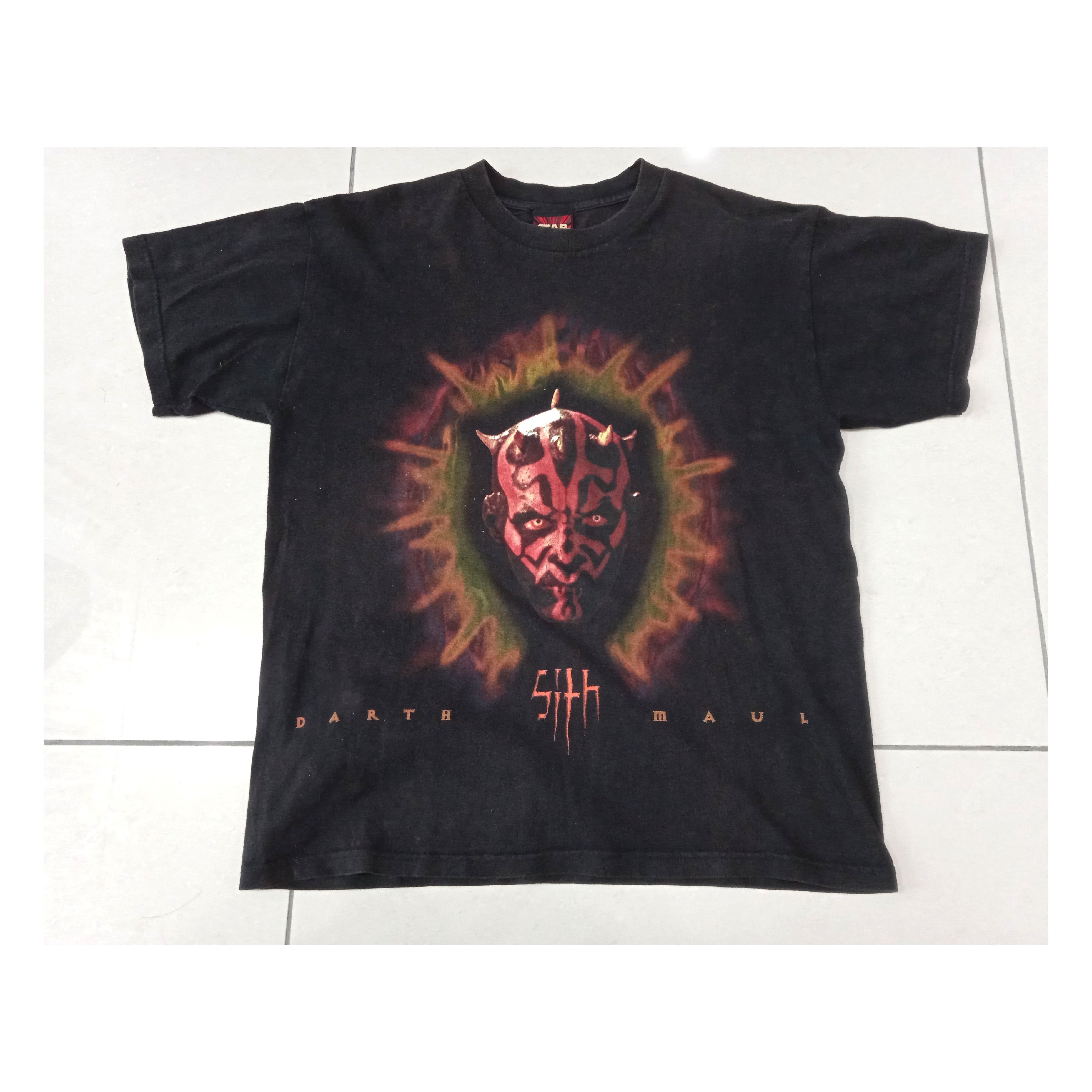 Vintage Vintage 90s Star Wars Darth Maul T Shirt Size US M / EU 48-50 / 2 - 1 Thumbnail