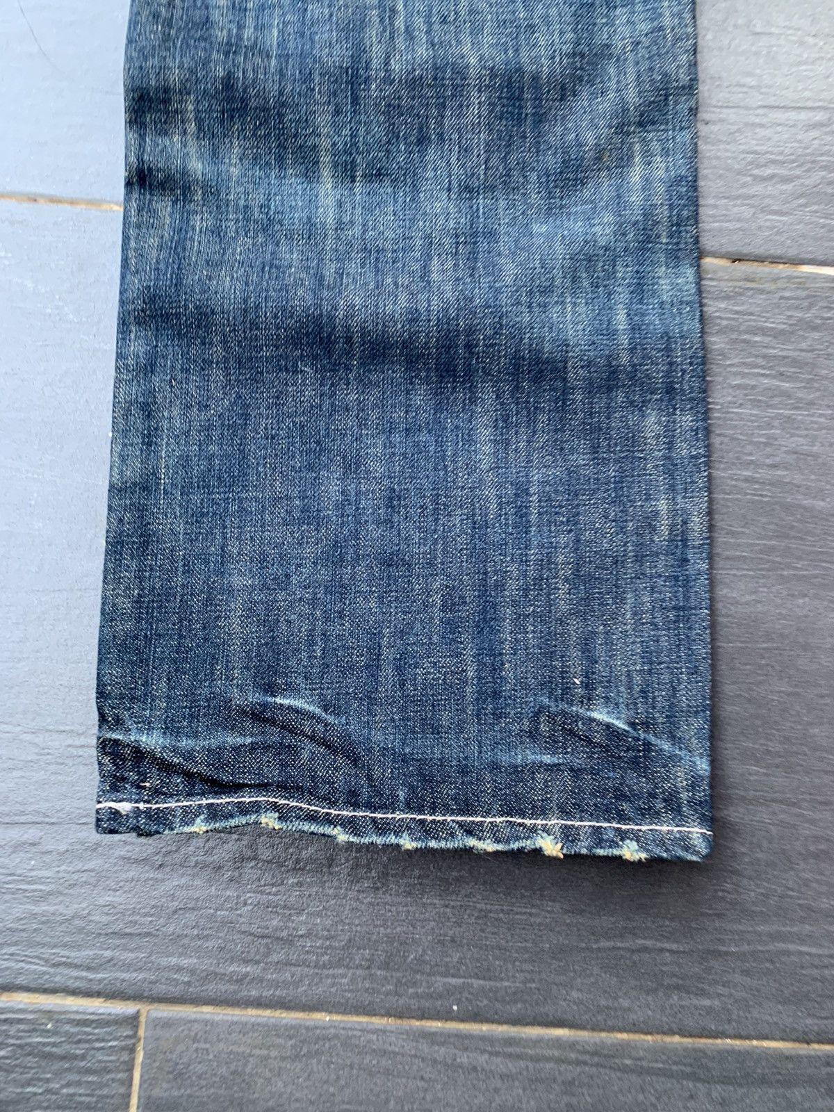 Global Work Global Work Japanese Distressed Sashiko Denim Size US 33 - 9 Thumbnail