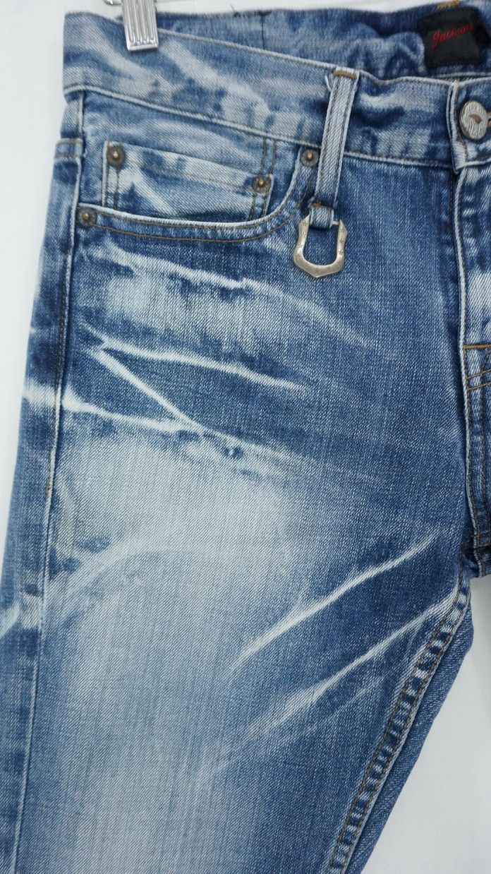 JACKROSE 🔥🔥Japan JACKROSE Flared Boot Tribal Mark Distressed Jeans Size US 31 - 5 Thumbnail