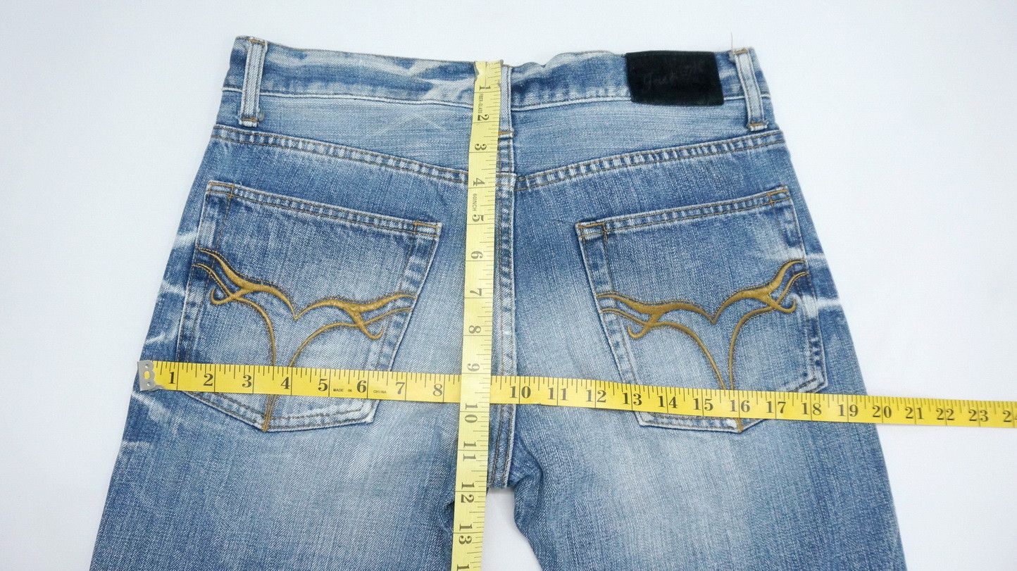 JACKROSE 🔥🔥Japan JACKROSE Flared Boot Tribal Mark Distressed Jeans Size US 31 - 13 Thumbnail
