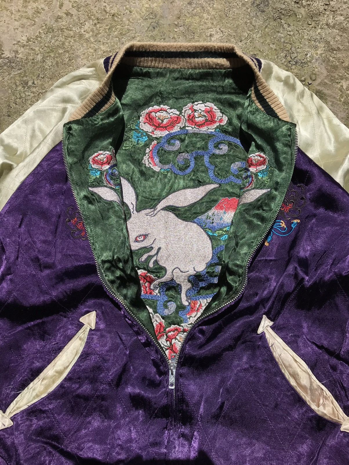 Tailor Toyo Vintage 70s Hand Embroidery Souvenir Jacket (Reversible) Size US M / EU 48-50 / 2 - 8 Thumbnail