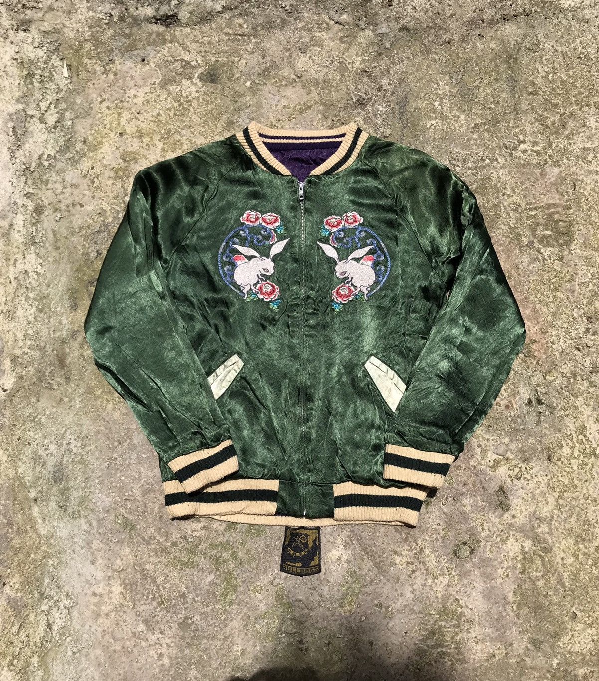 Tailor Toyo Vintage 70s Hand Embroidery Souvenir Jacket (Reversible) Size US M / EU 48-50 / 2 - 3 Thumbnail