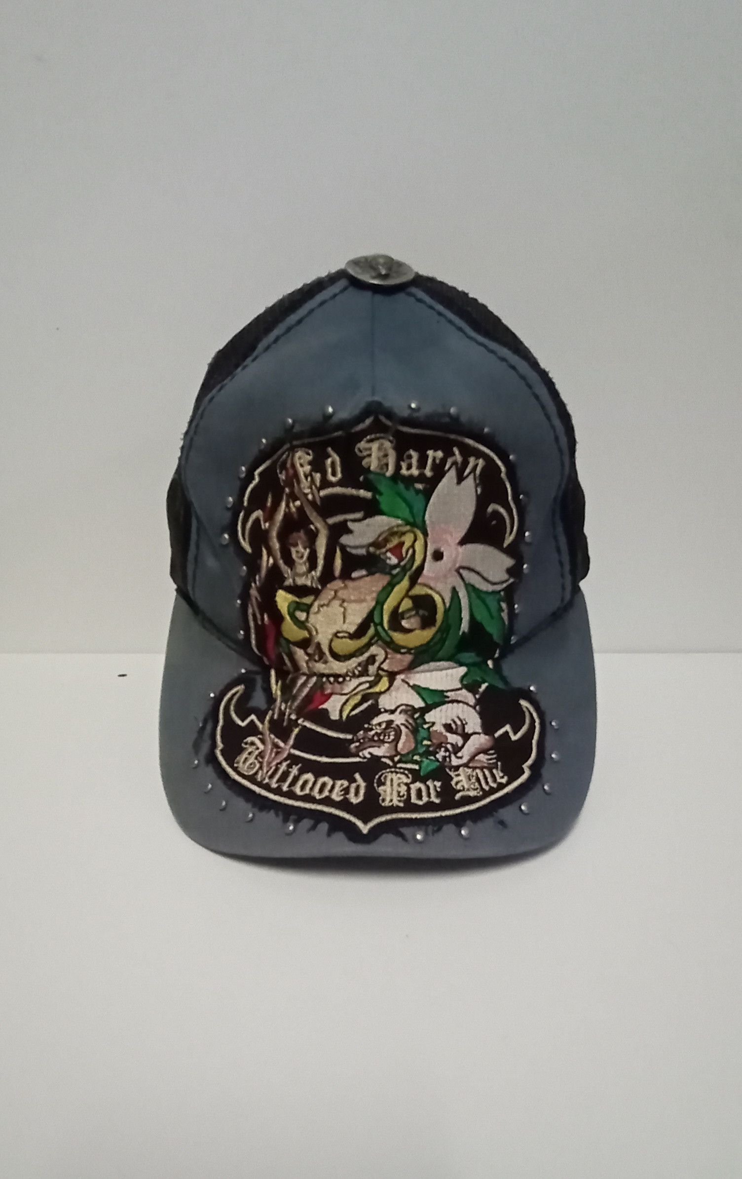 Christian Audigier Ed hardy x Christian Audigier x Patches Trucker Snapback Size ONE SIZE - 1 Thumbnail
