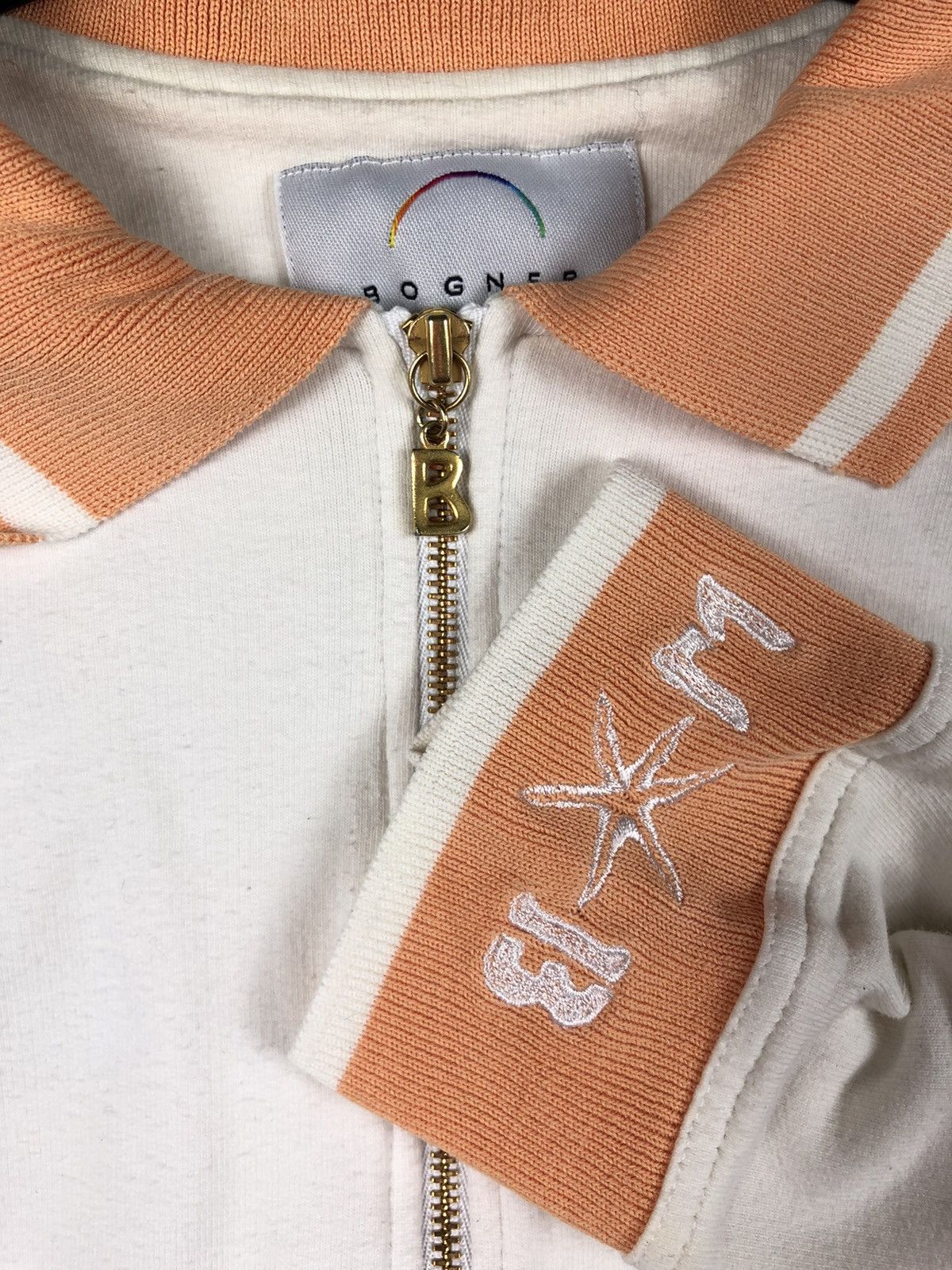 Bogner Vintage Bogner Wmns 1/4 Zip Sweatshirt White Italy sz 40 Size ONE SIZE - 2 Thumbnail