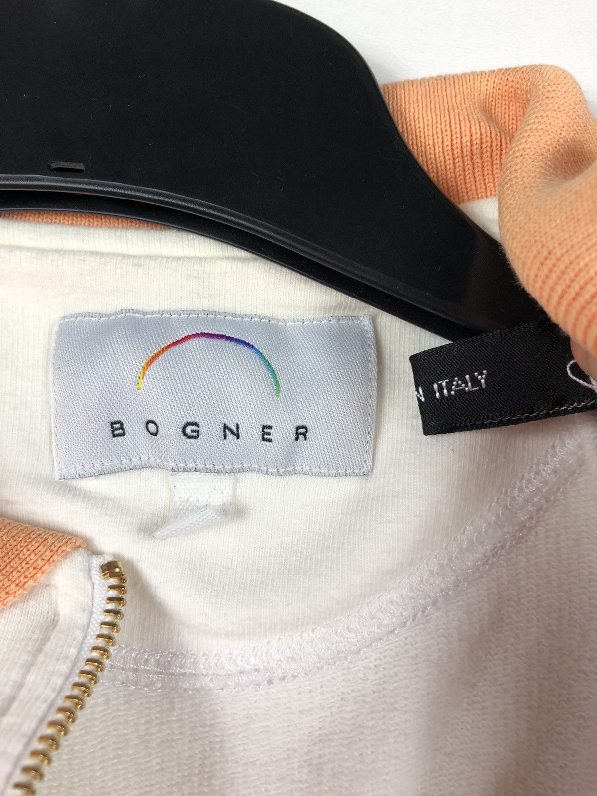 Bogner Vintage Bogner Wmns 1/4 Zip Sweatshirt White Italy sz 40 Size ONE SIZE - 6 Thumbnail