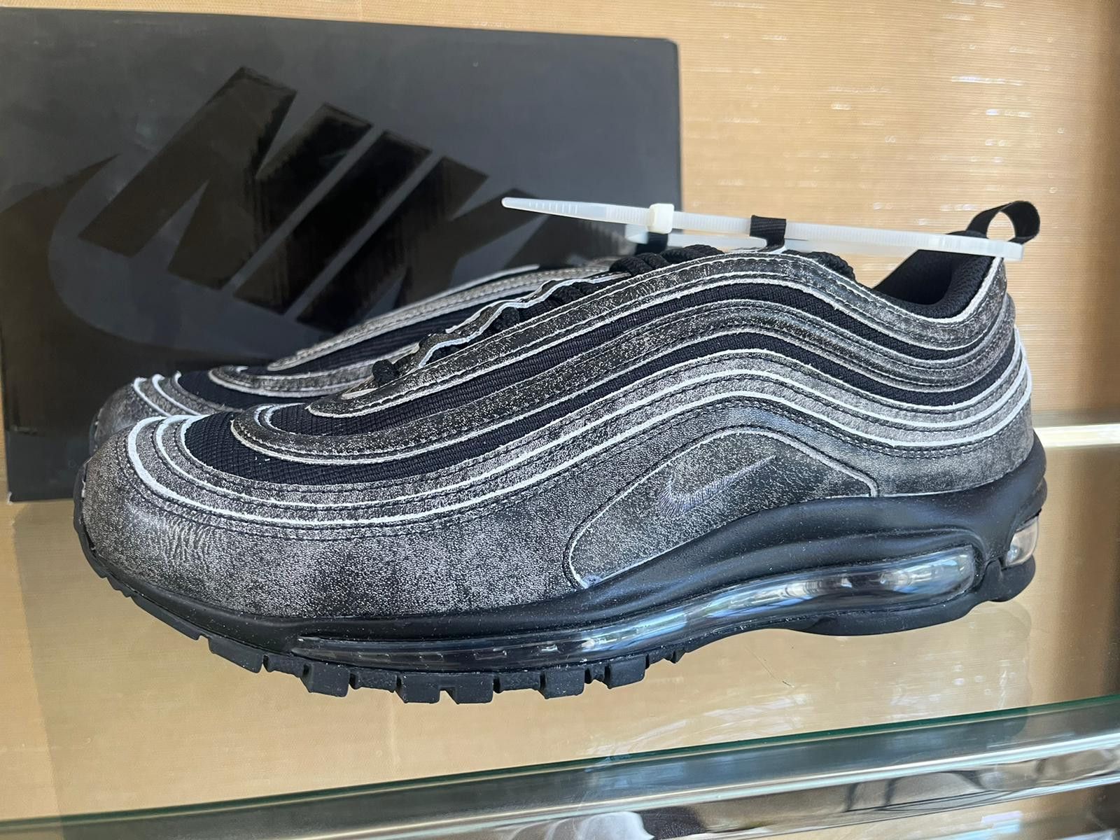 Comme des Garcons × Nike Air Max 97 CDG in Black Size US 9.5 / EU 42-43 - 10 Thumbnail