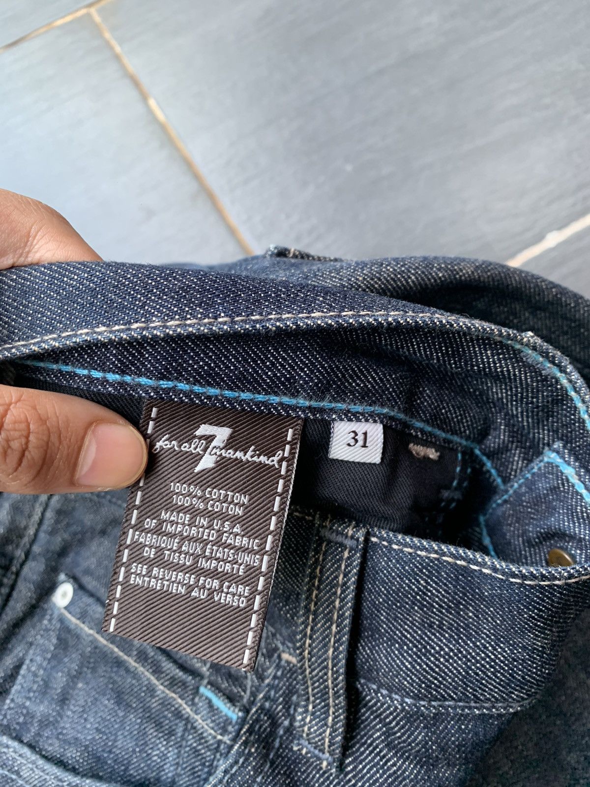 7 For All Mankind 7 for All mankind Slim fit Denim Size US 34 / EU 50 - 4 Thumbnail