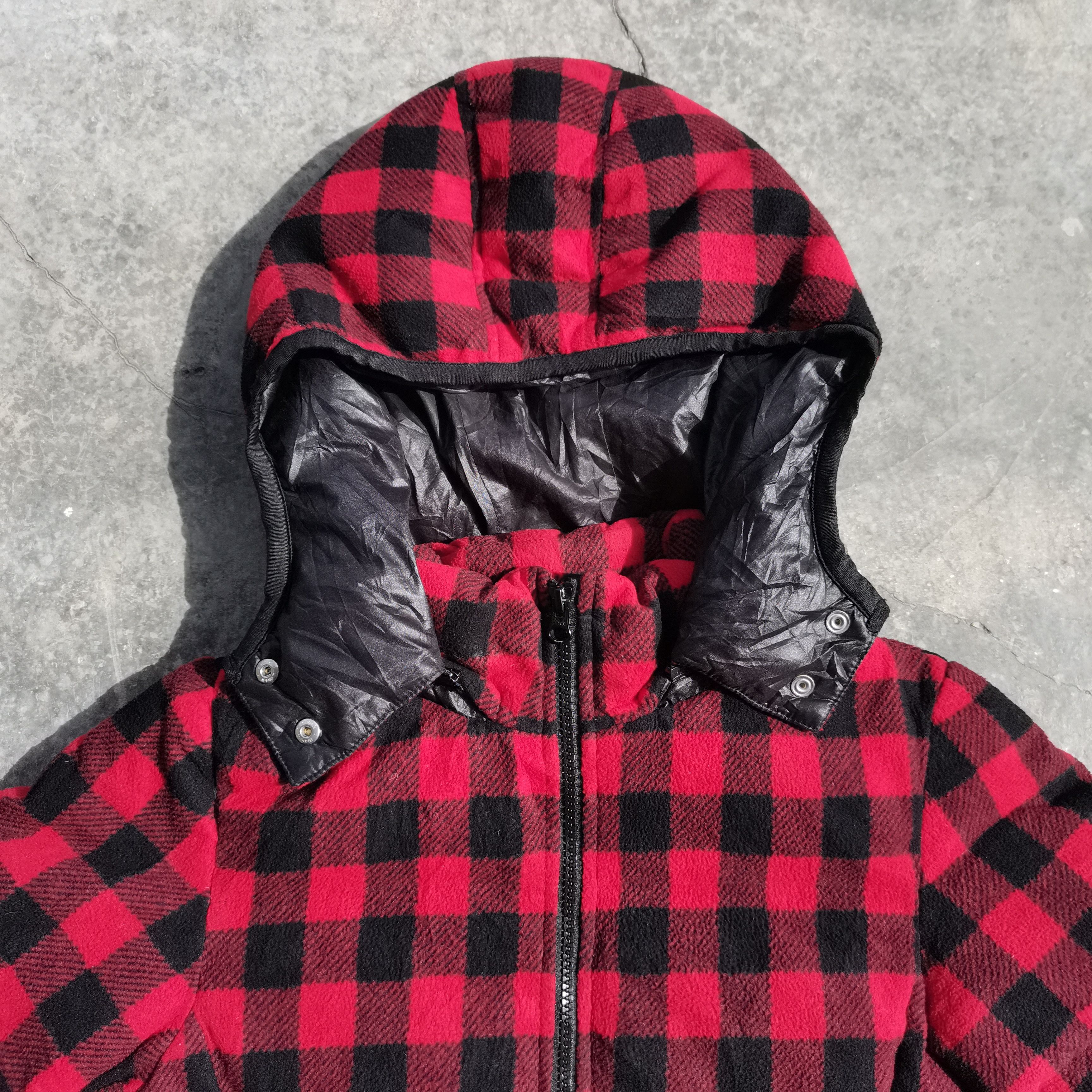 Japanese Brand × Uniqlo UNIQLO Flannel Zipper Up Hoodie Jacket Size US L / EU 52-54 / 3 - 2 Thumbnail