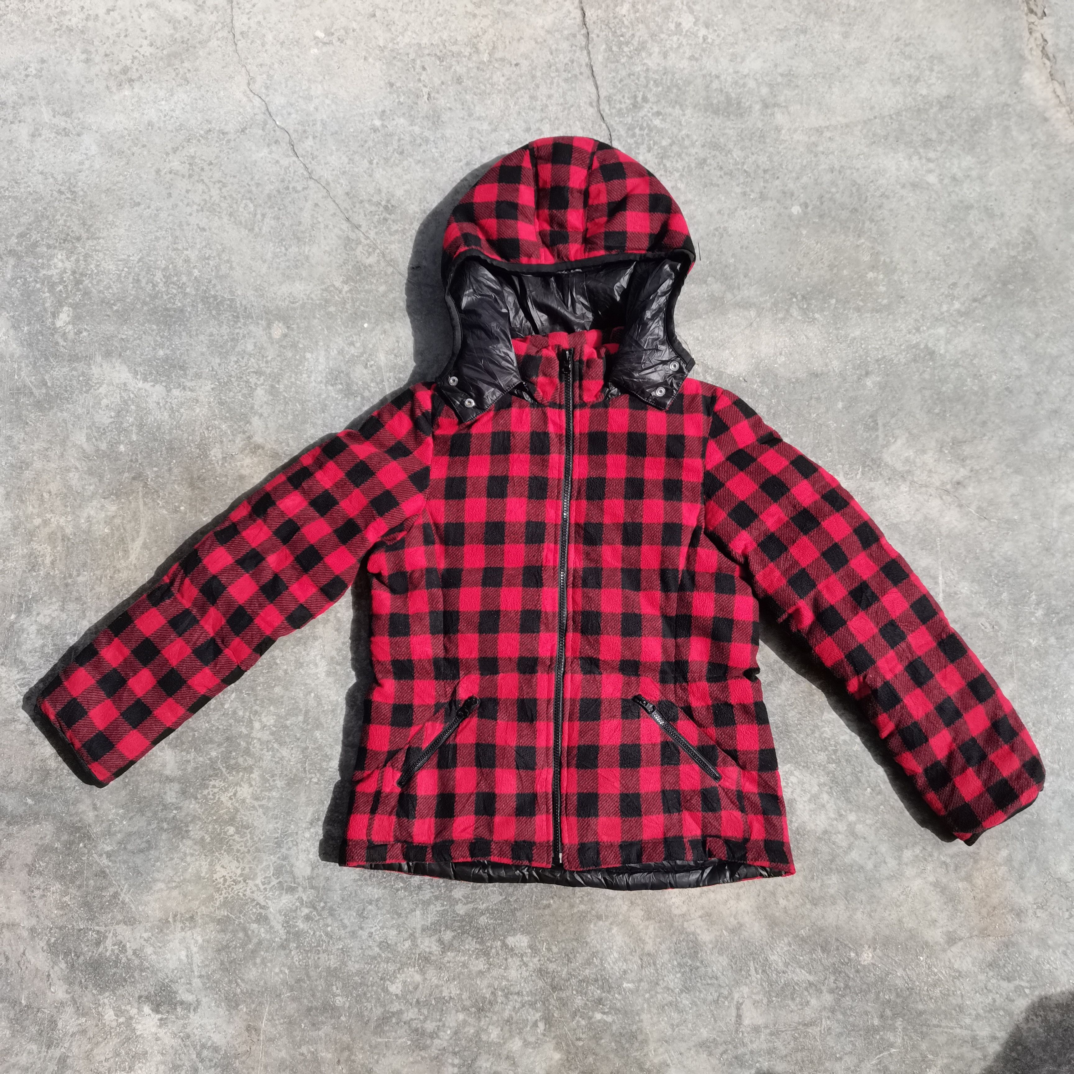 Japanese Brand × Uniqlo UNIQLO Flannel Zipper Up Hoodie Jacket Size US L / EU 52-54 / 3 - 1 Thumbnail