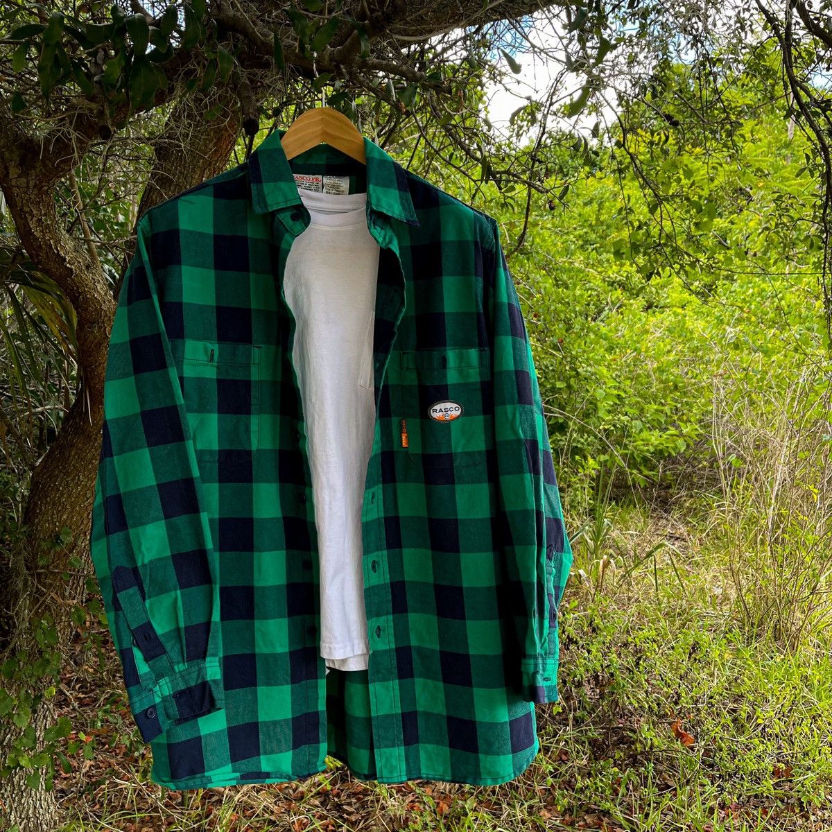 Flannel × Vintage Vintage 90s Travis Scott Workwear Style Flannel Size US L / EU 52-54 / 3 - 2 Thumbnail