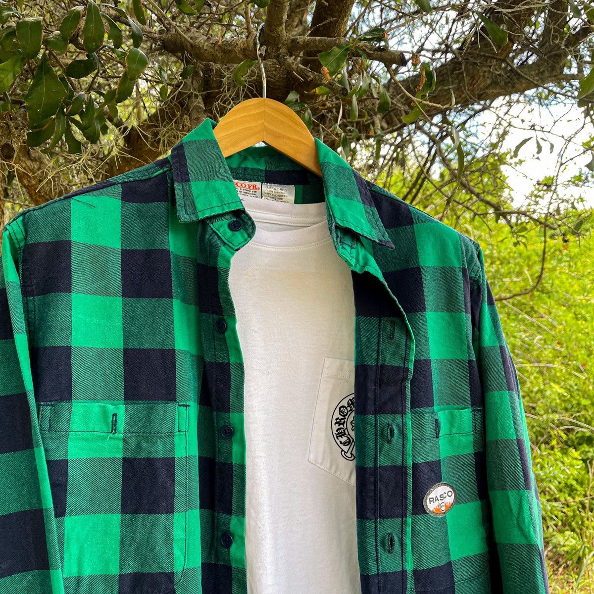 Flannel × Vintage Vintage 90s Travis Scott Workwear Style Flannel Size US L / EU 52-54 / 3 - 1 Thumbnail