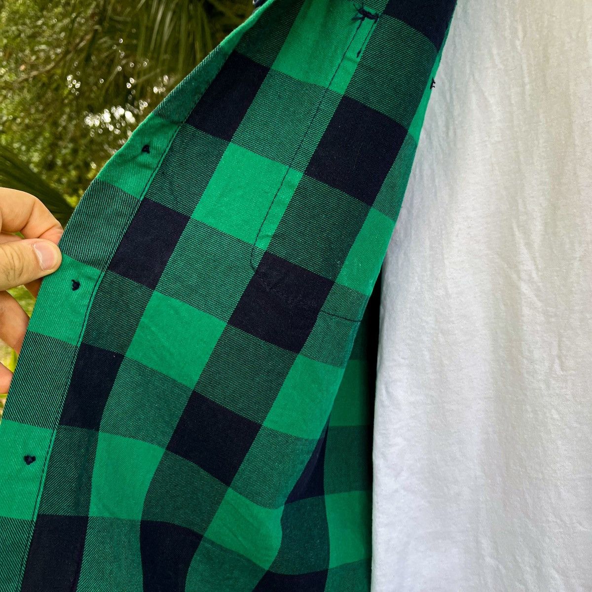 Flannel × Vintage Vintage 90s Travis Scott Workwear Style Flannel Size US L / EU 52-54 / 3 - 6 Thumbnail
