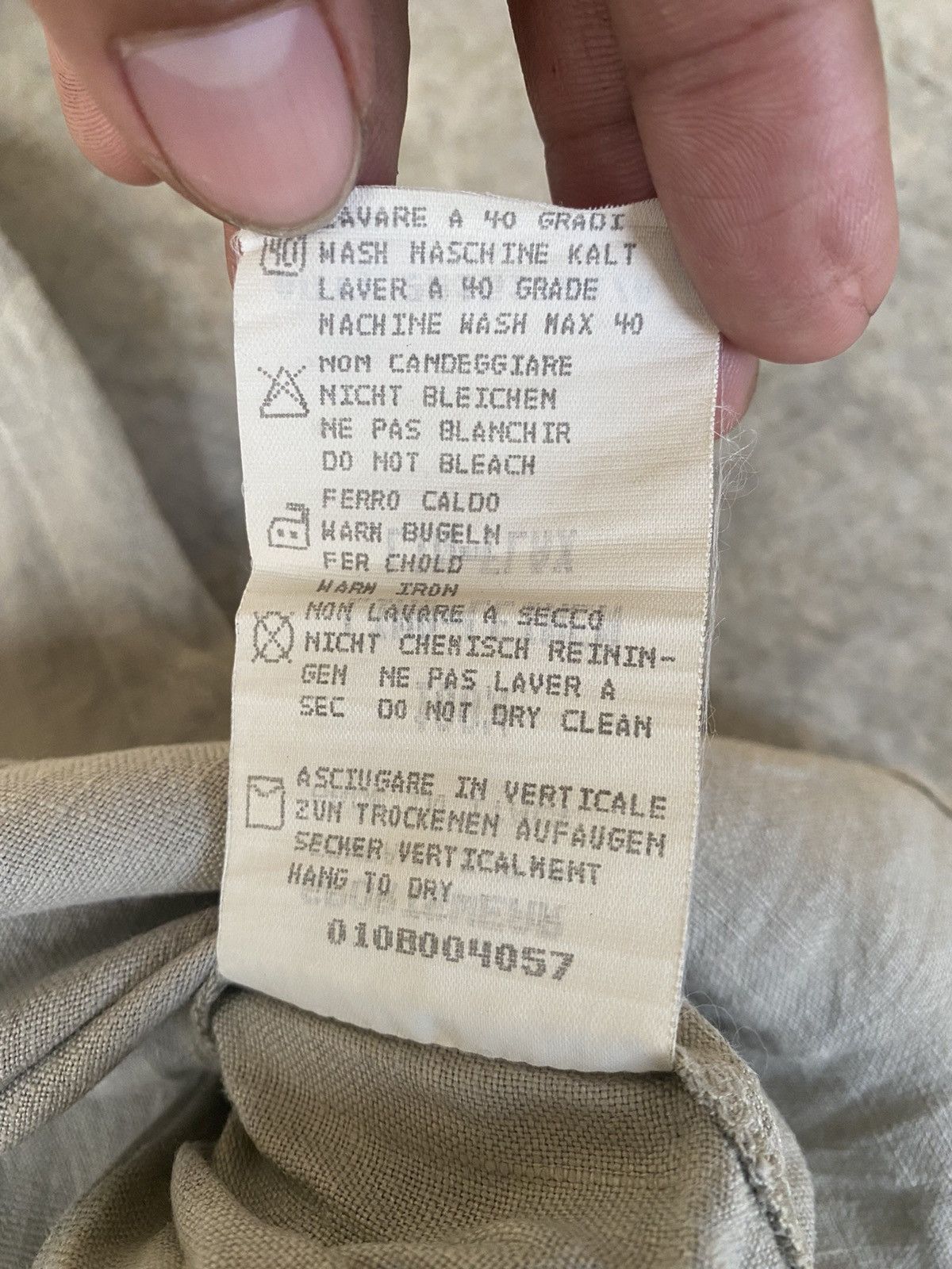 Stone Island Stone Island Spring Summer 1995 Linen Shirt Vintage Size US L / EU 52-54 / 3 - 7 Thumbnail