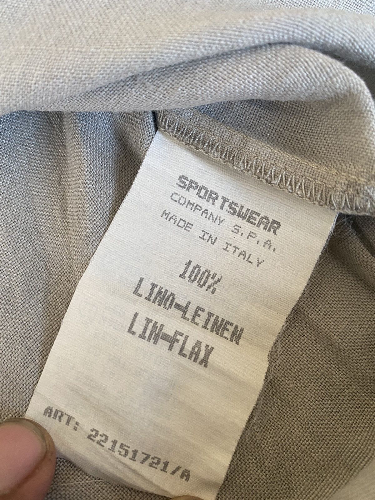 Stone Island Stone Island Spring Summer 1995 Linen Shirt Vintage Size US L / EU 52-54 / 3 - 6 Thumbnail