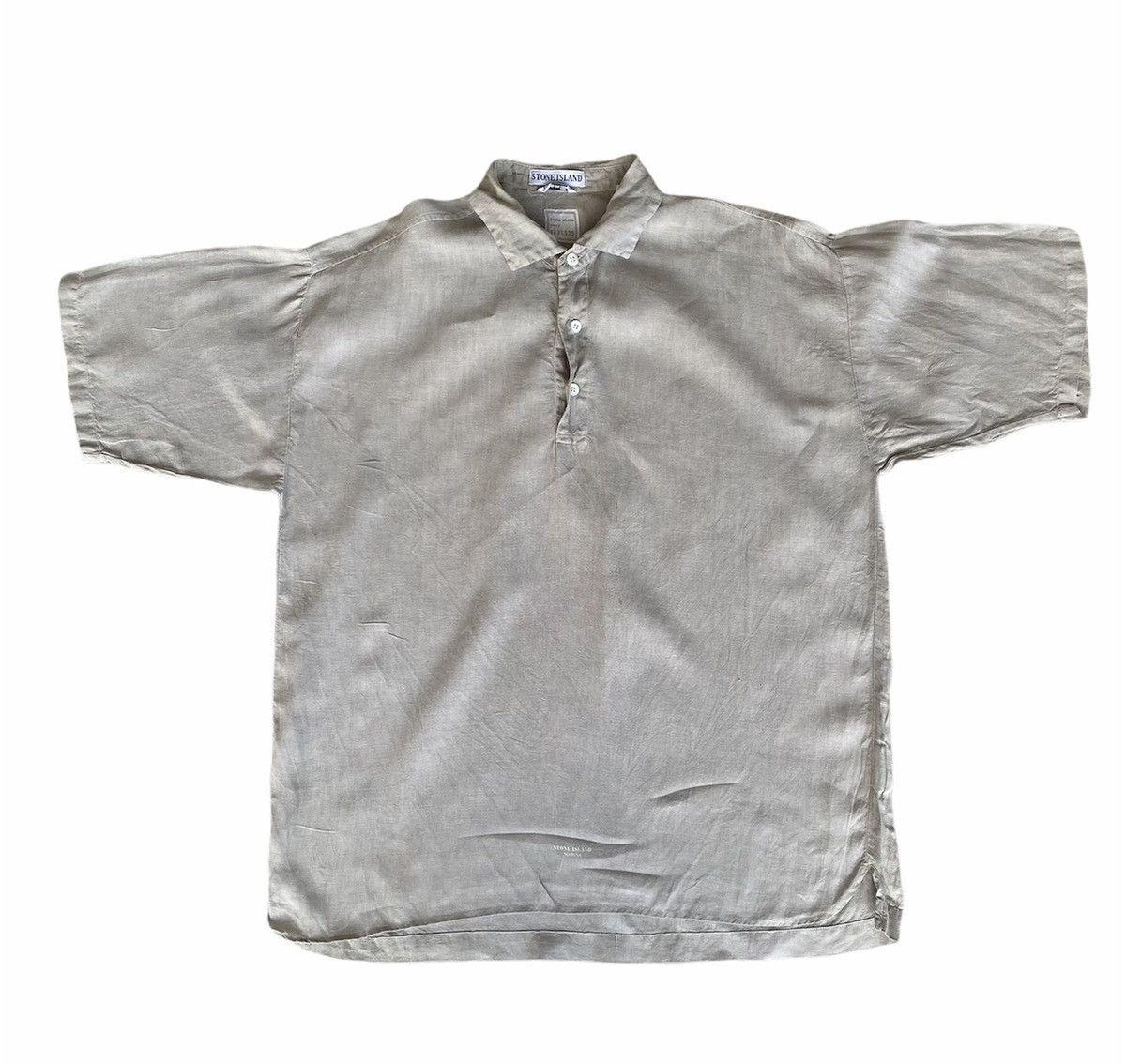 Stone Island Stone Island Spring Summer 1995 Linen Shirt Vintage Size US L / EU 52-54 / 3 - 1 Thumbnail