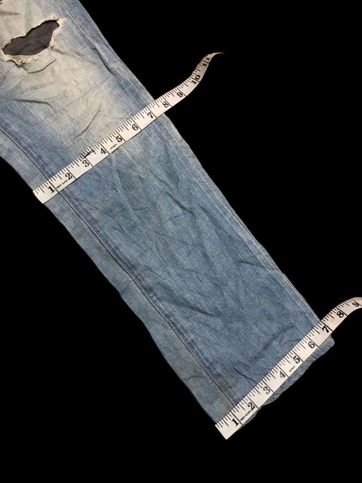 Japanese Brand × Johnbull HALF SELVEDGE JOHNBULL DISTRESSED DENIM Size US 29 - 11 Thumbnail