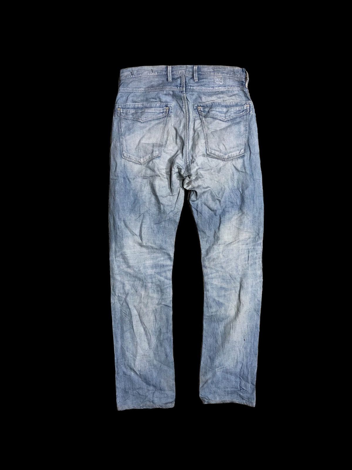 Japanese Brand × Johnbull HALF SELVEDGE JOHNBULL DISTRESSED DENIM Size US 29 - 2 Thumbnail