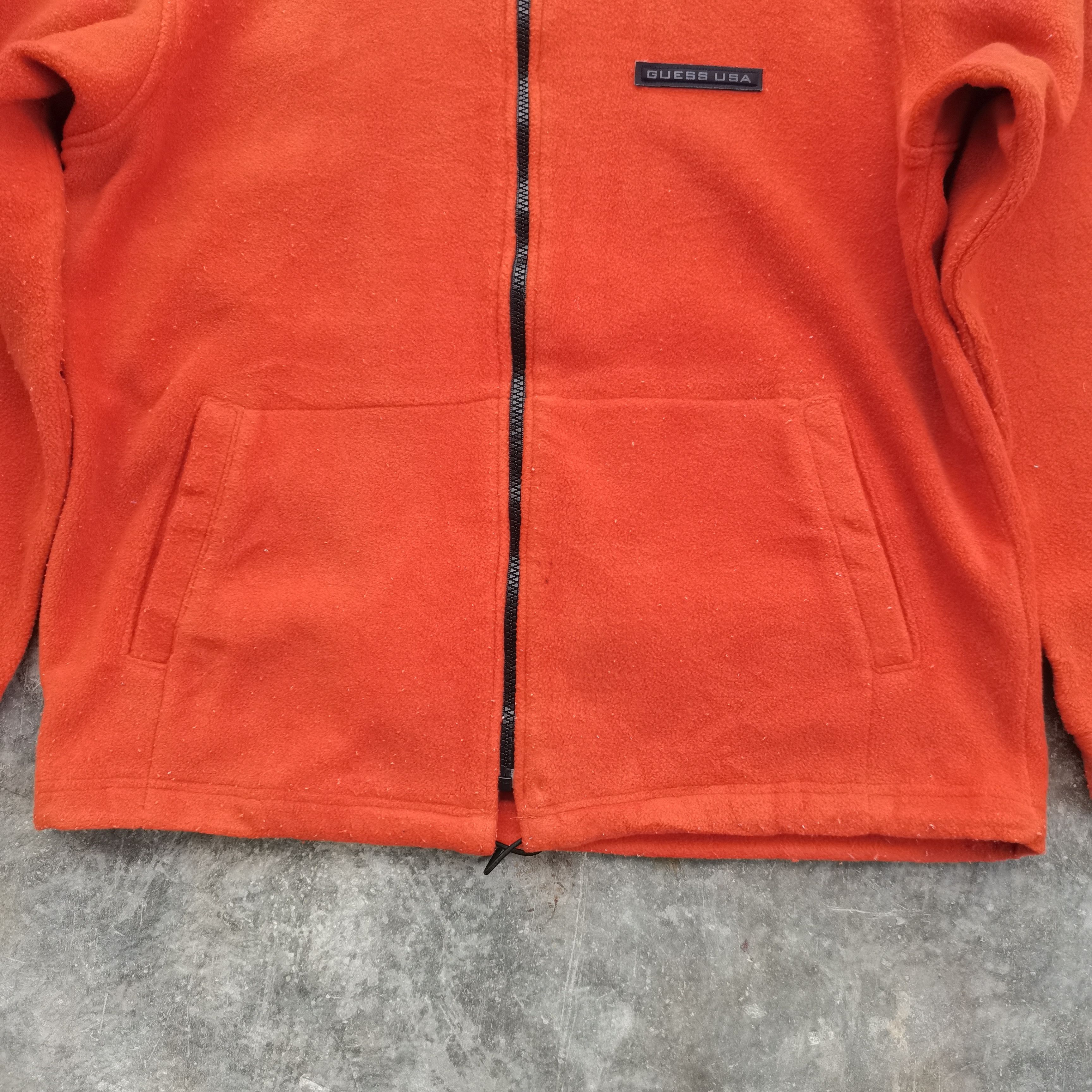 Guess × Vintage GUESS USA Fleece Zipper Up Hoodie Jacket Size US S / EU 44-46 / 1 - 4 Thumbnail