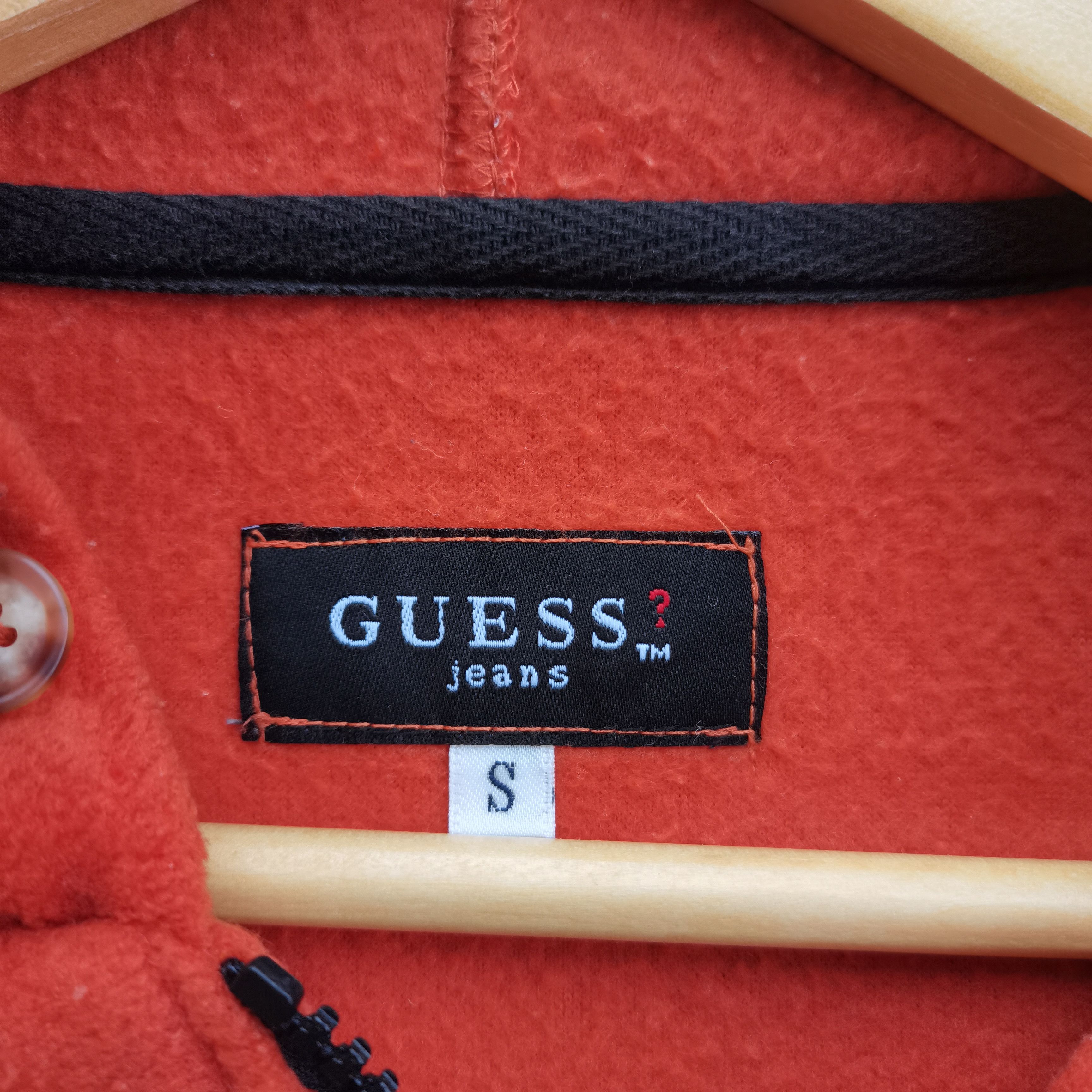 Guess × Vintage GUESS USA Fleece Zipper Up Hoodie Jacket Size US S / EU 44-46 / 1 - 14 Thumbnail