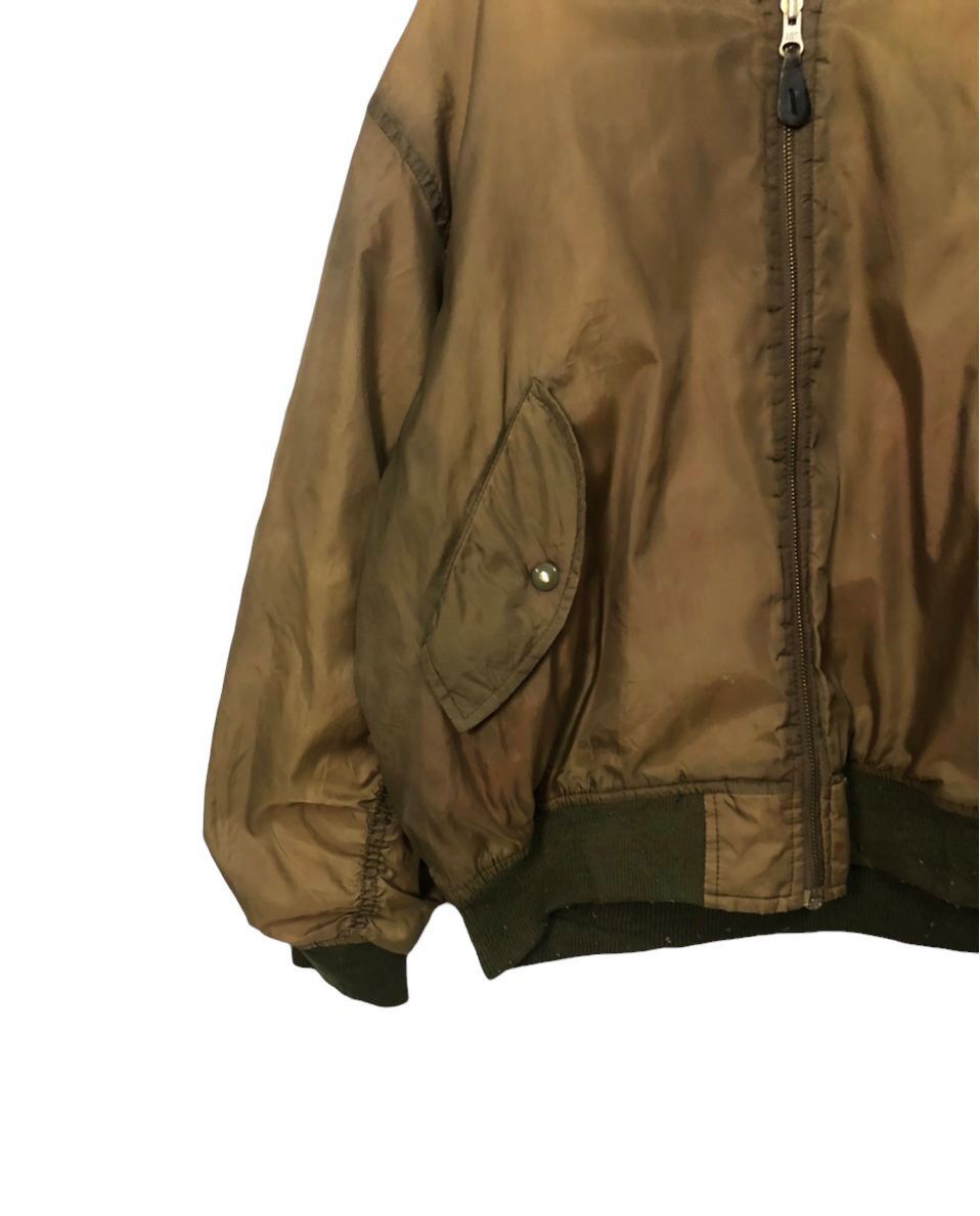 Japanese Brand Vintage Japanese Brand MA-1 Zipper Ups Faded Bomber Jacket Size US XL / EU 56 / 4 - 3 Thumbnail
