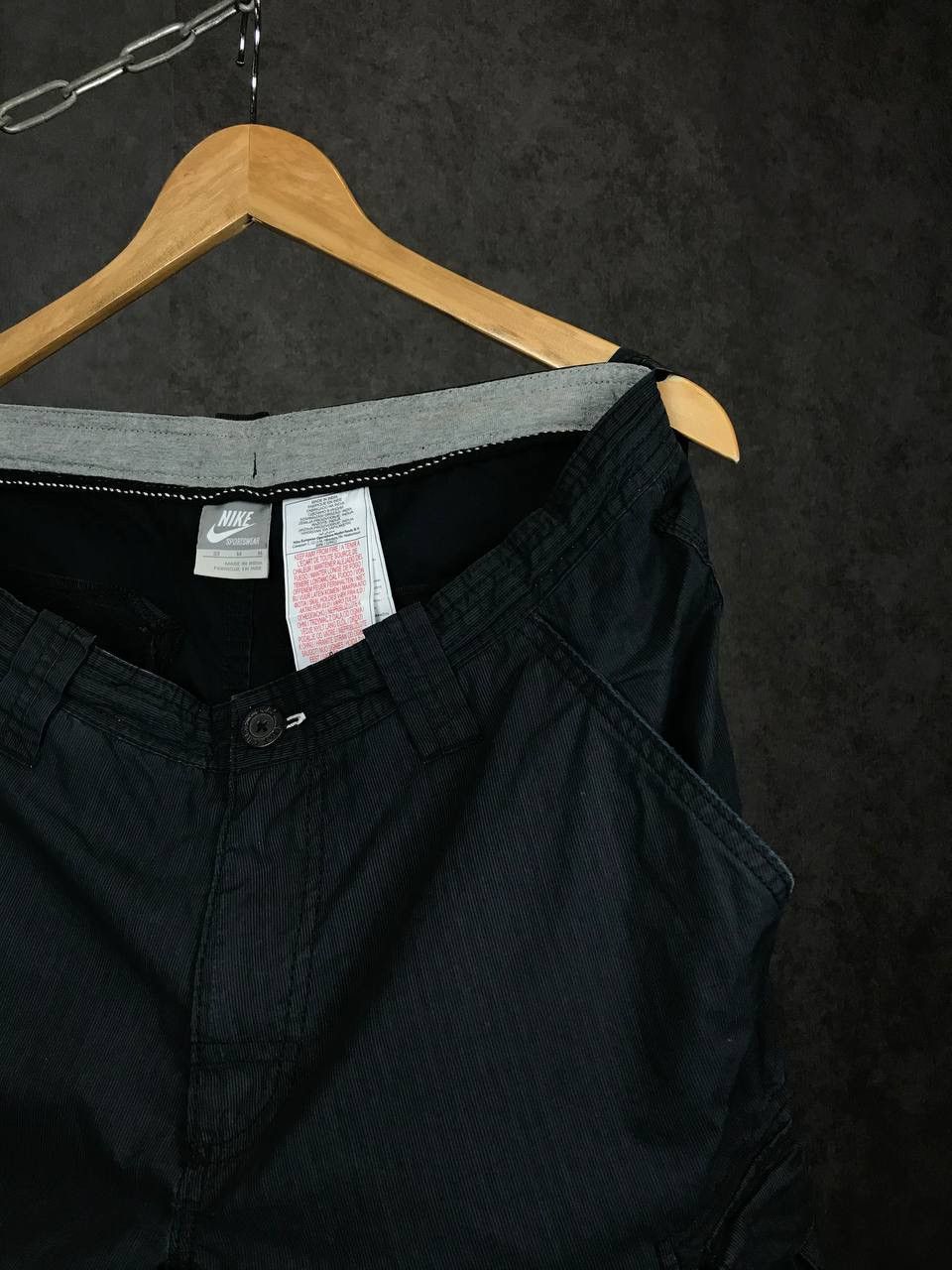 Nike × Vintage Nike swoosh streetwear vintage cargo shorts Size US 32 / EU 48 - 2 Thumbnail