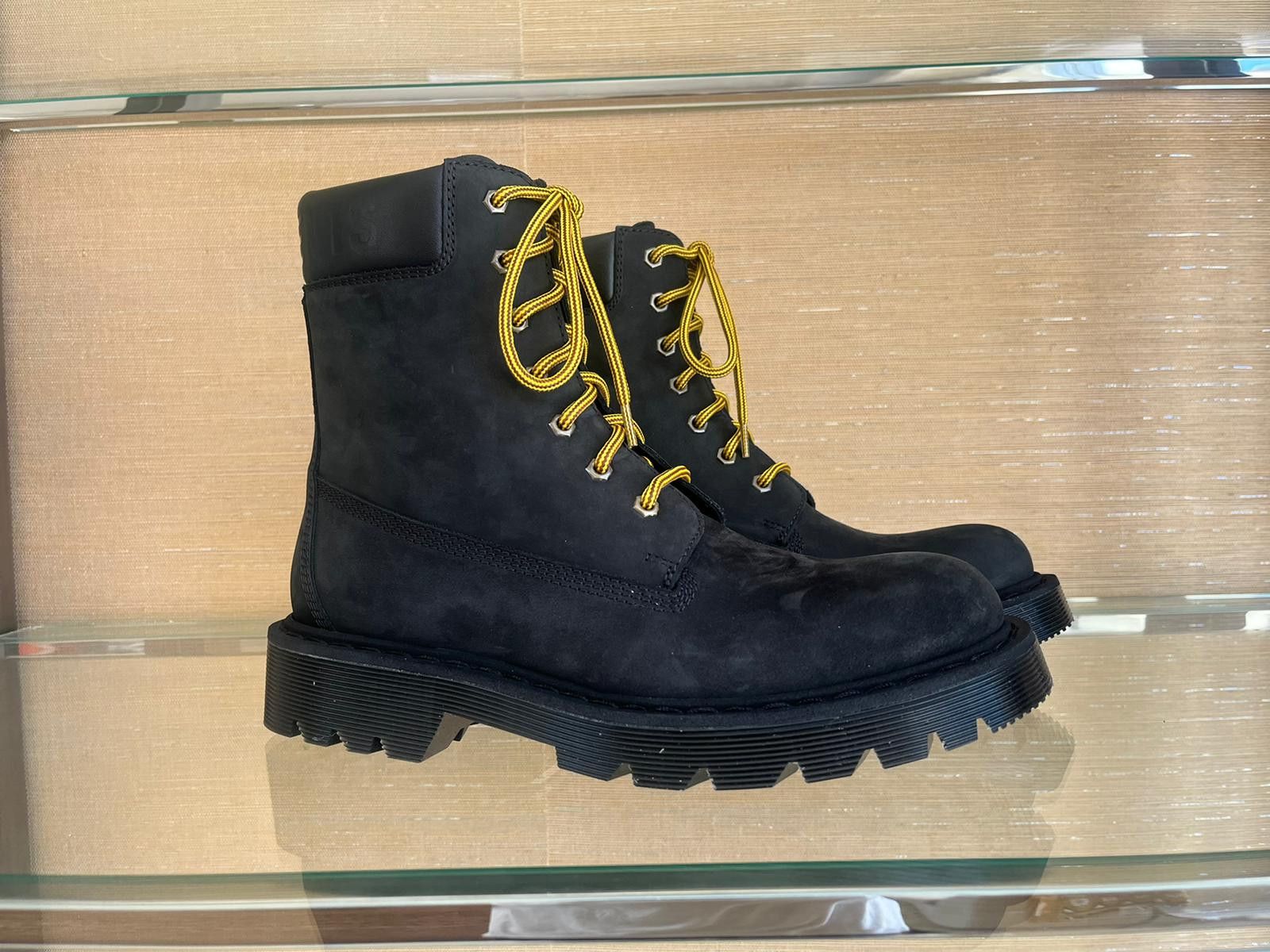 Vetements Black Suede Timbs in Black