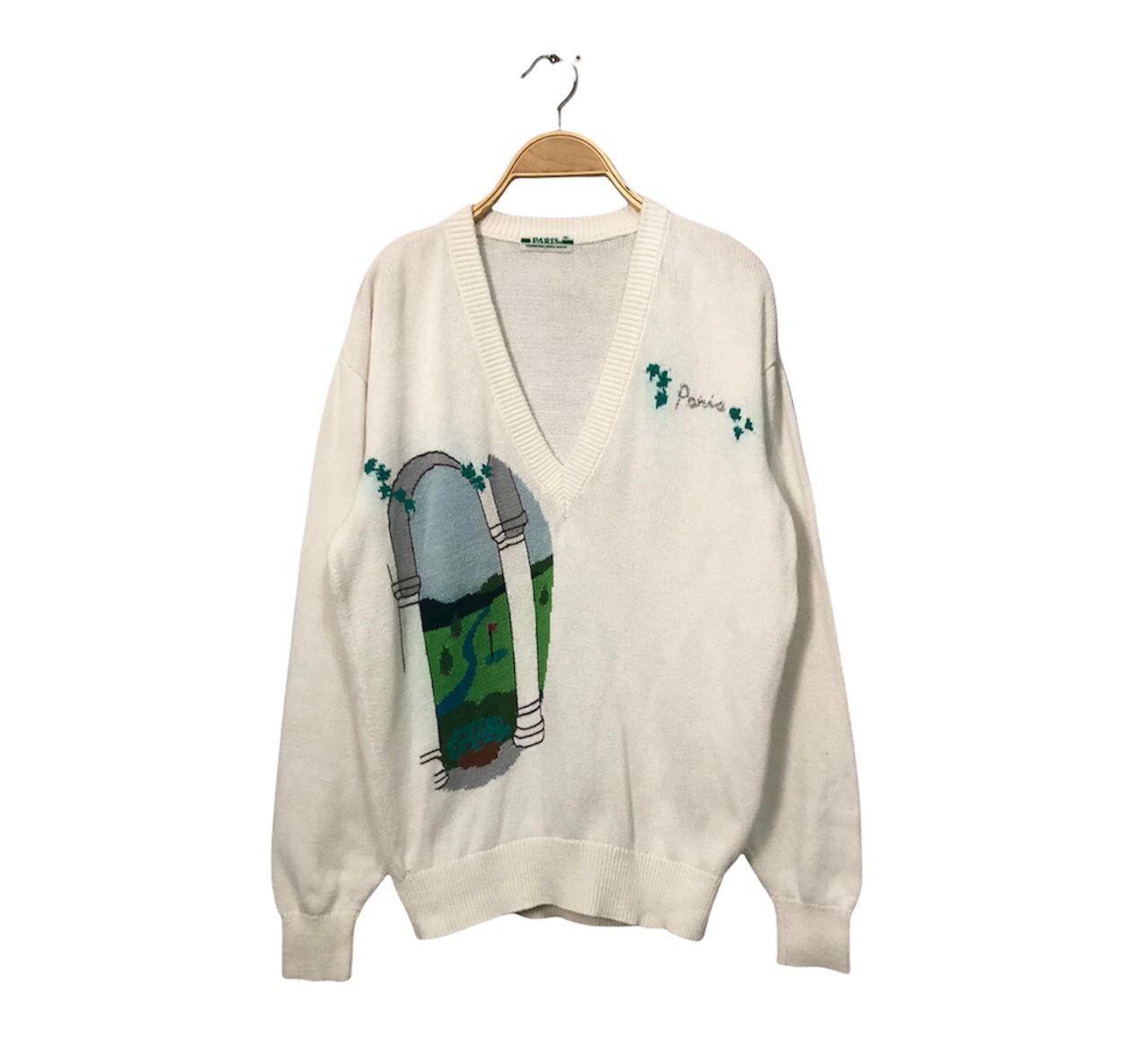 Aran Isles Knitwear Vintage Paris International Sports Fashion Knitwear Size US M / EU 48-50 / 2 - 1 Thumbnail