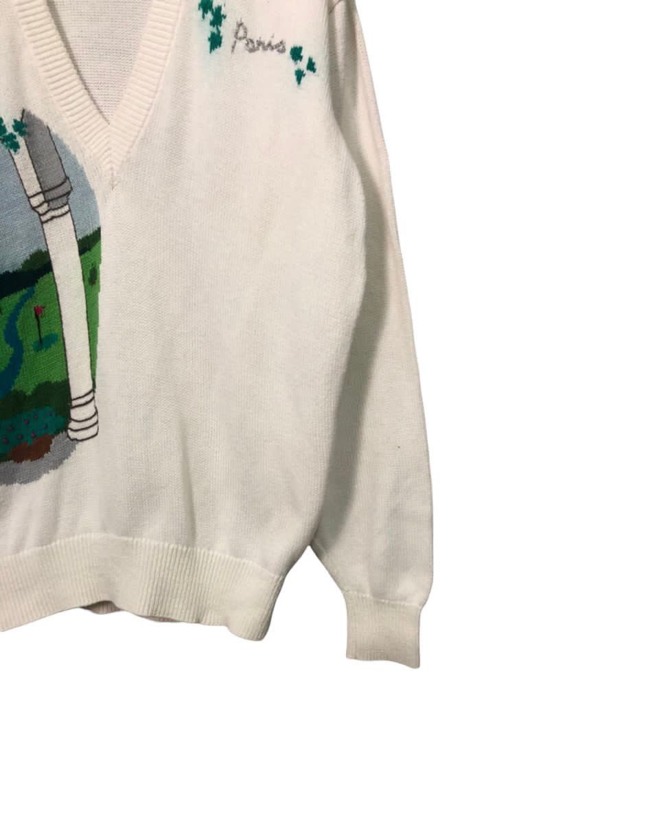 Aran Isles Knitwear Vintage Paris International Sports Fashion Knitwear Size US M / EU 48-50 / 2 - 2 Thumbnail