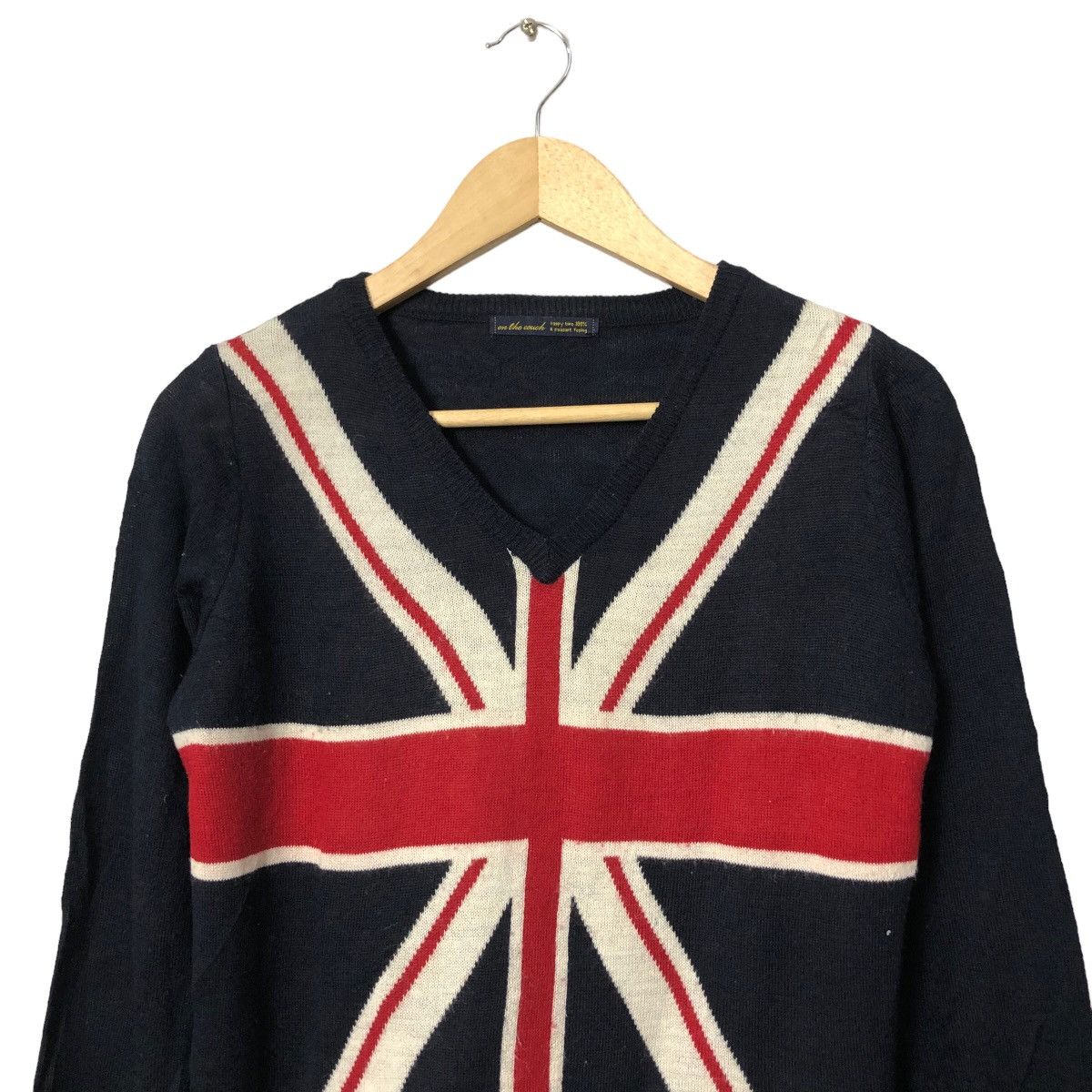 Aran Isles Knitwear Vintage On The Couch Britain Flag Knitwear Sweater Jumper Size S / US 4 / IT 40 - 4 Thumbnail