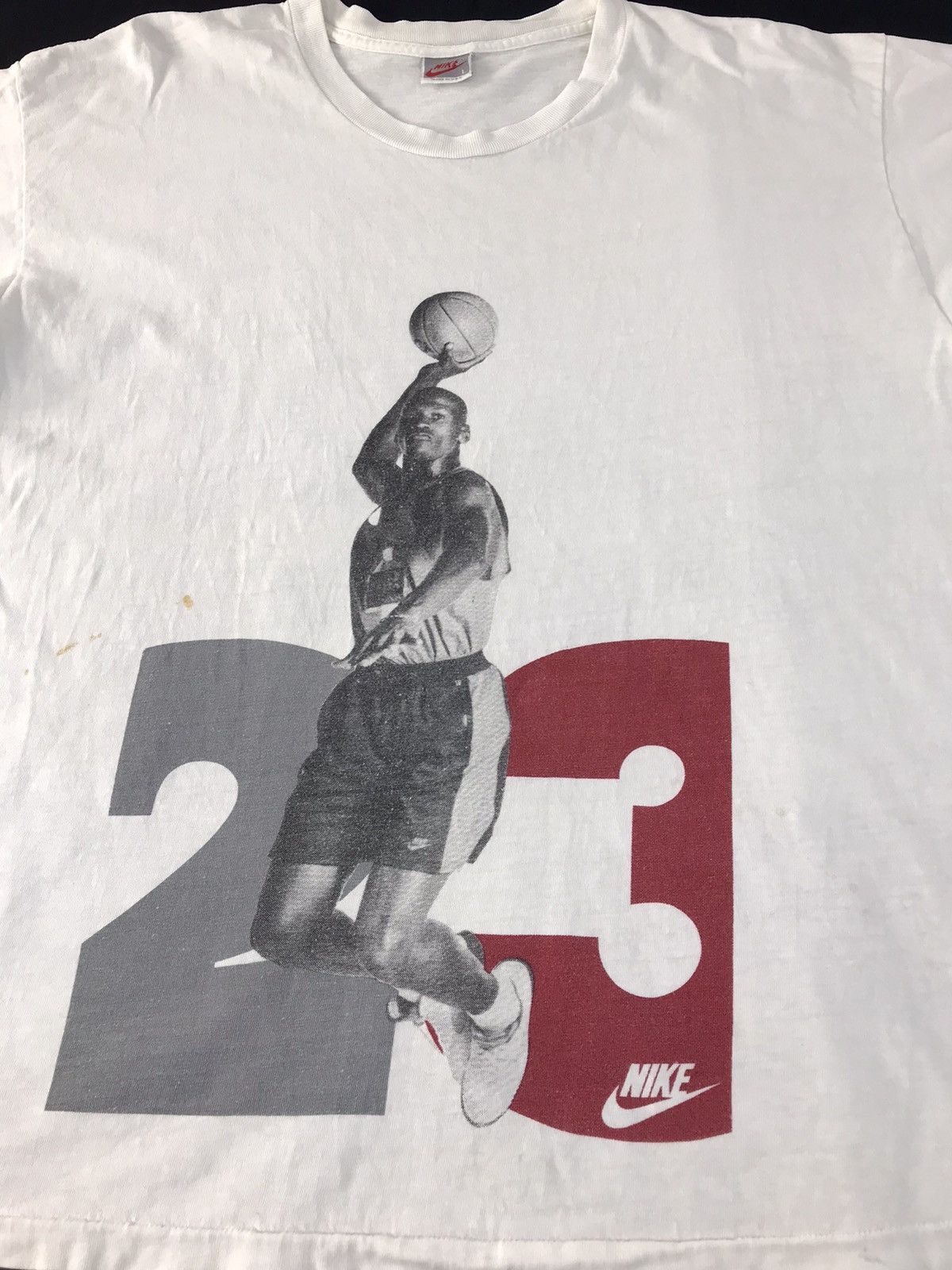 Jordan Brand × Nike Nike Michael Jordan #23 Basketballer Player Gray Tag Label Size US L / EU 52-54 / 3 - 4 Thumbnail