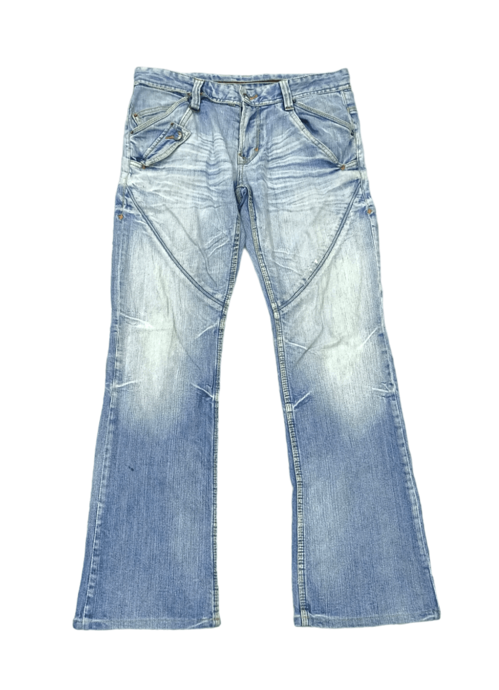 Nicole Club Nicole Club For Men Sun Faded Flared Jeans Size US 32 / EU 48 - 1 Thumbnail