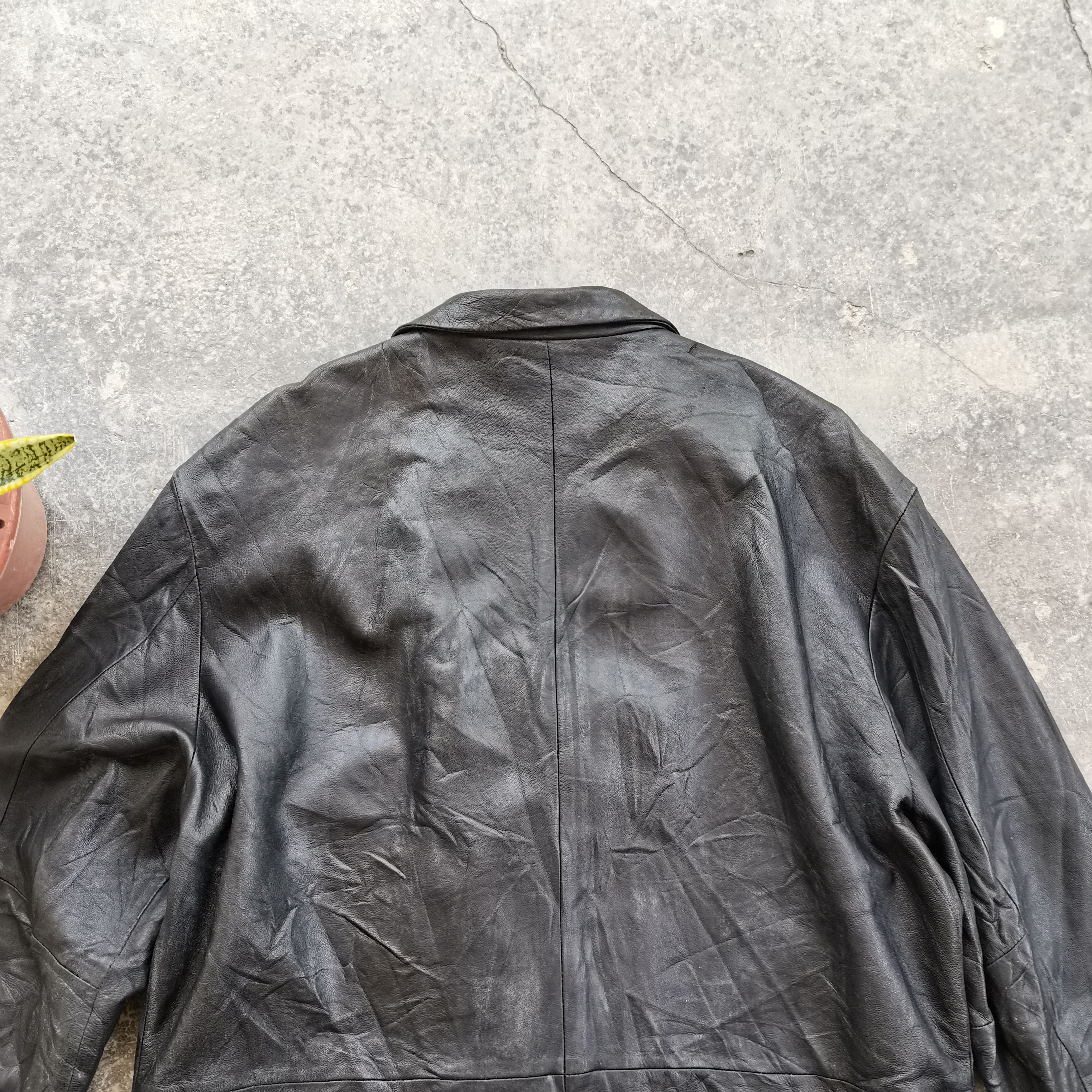 Japanese Brand × Vintage Vintage 90s FEDI Leather Trench Coat Size US M / EU 48-50 / 2 - 7 Thumbnail