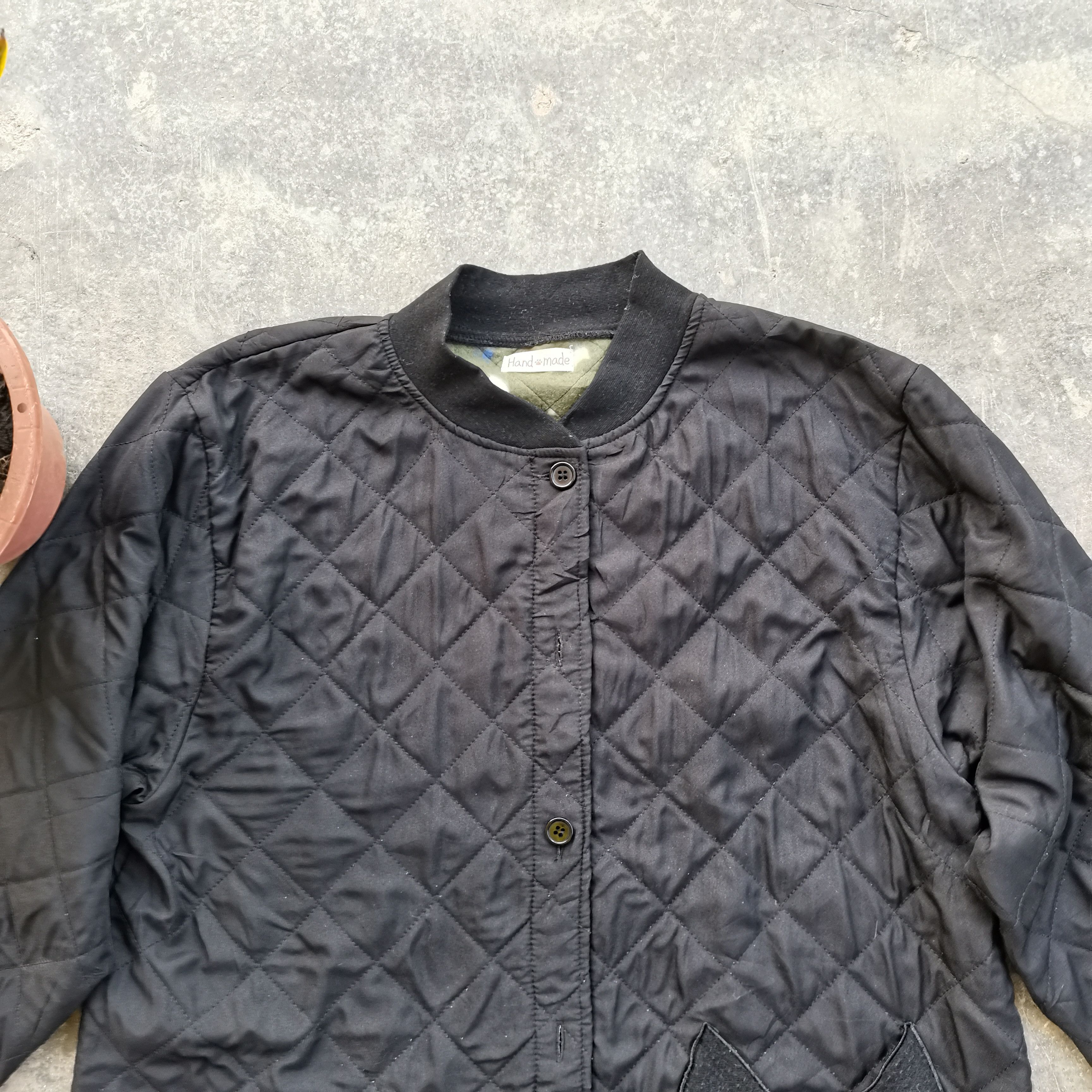 Handmade × Japanese Brand × Vintage Archive🔥 HAND MADE Quilt knitted Jacket Size US M / EU 48-50 / 2 - 5 Thumbnail