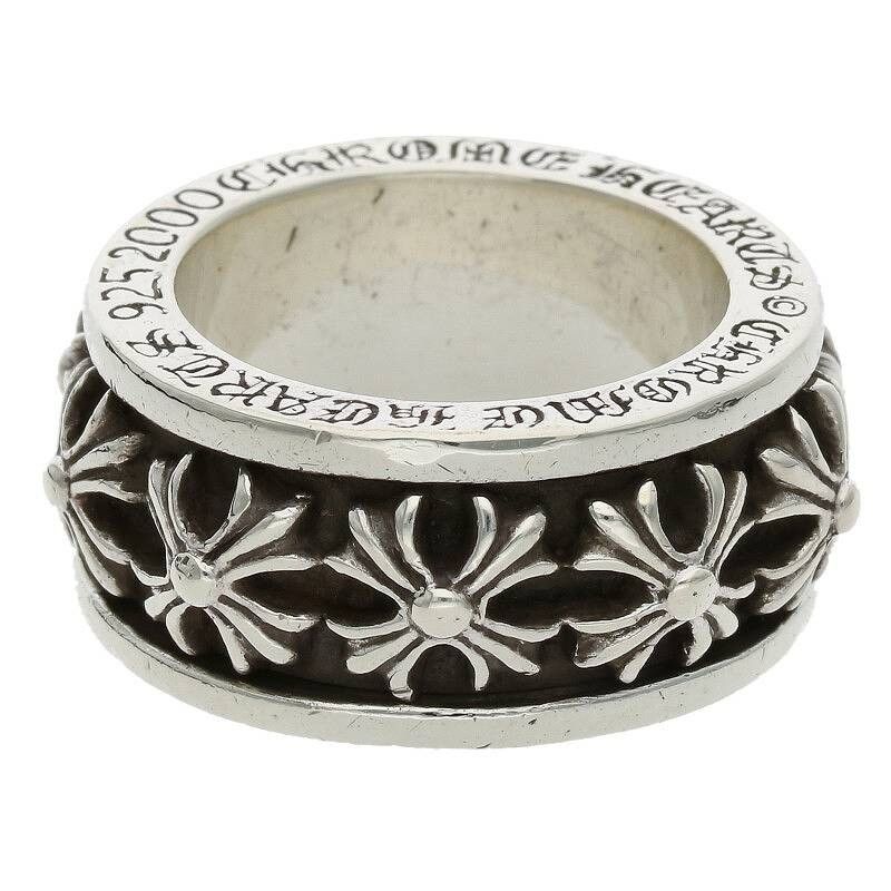 image of Chrome Hearts Spinner Plus Silver Ring, Men's
