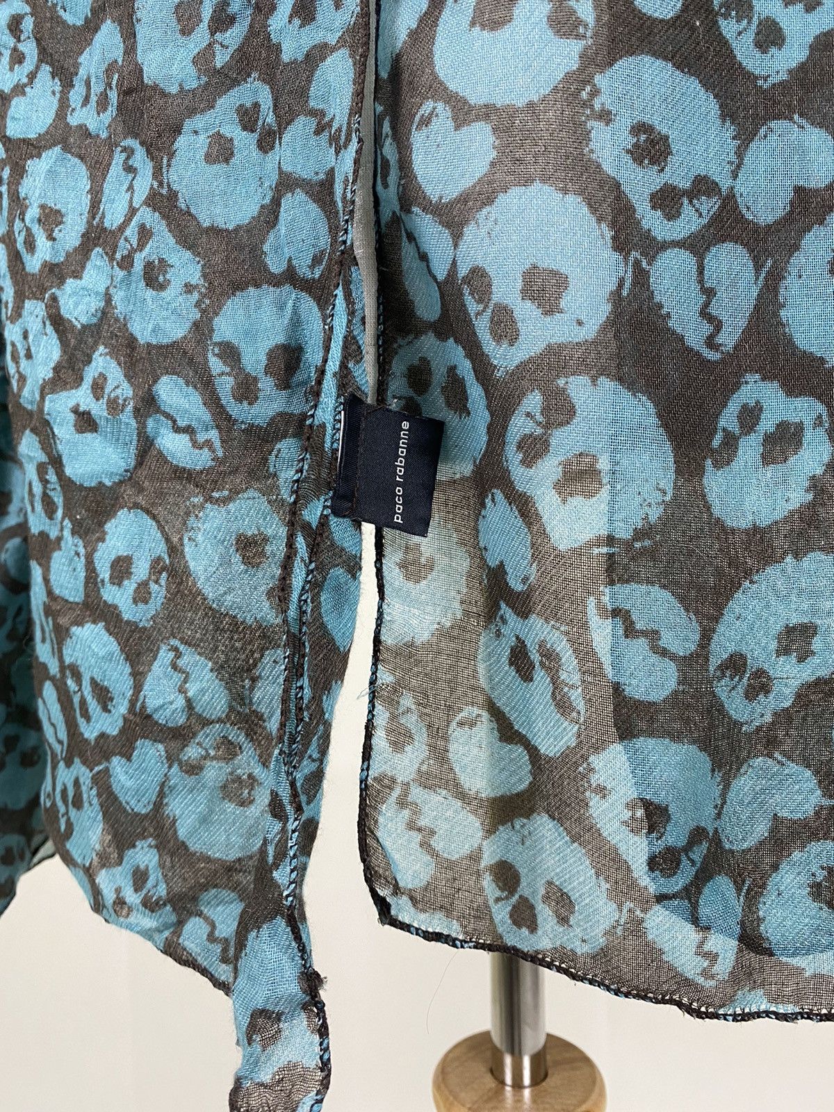 Japanese Brand Paco Robanne Skulls Scarves Size ONE SIZE - 2 Thumbnail