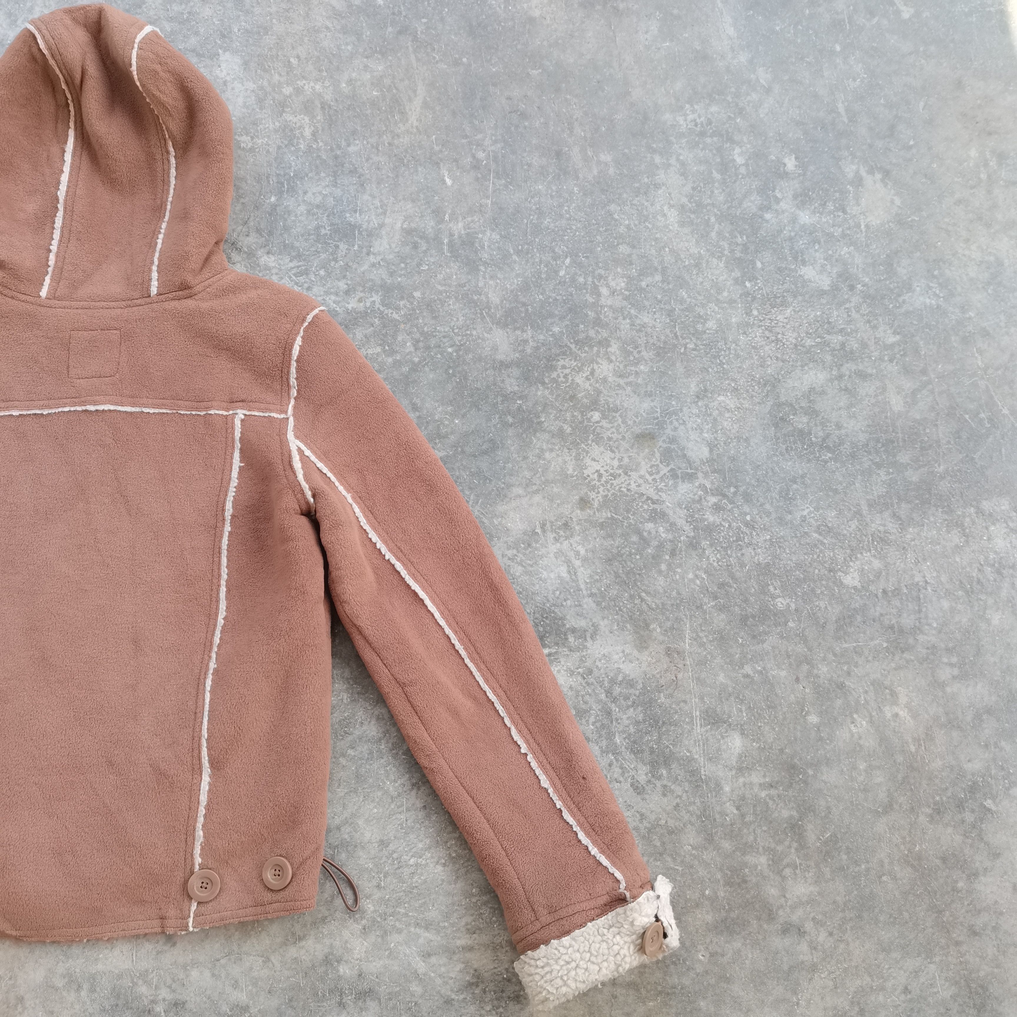 Japanese Brand × Old Navy Archive💥 Old Navy Sherpa Fleece Hoodie Jacket Size S / US 4 / IT 40 - 7 Thumbnail