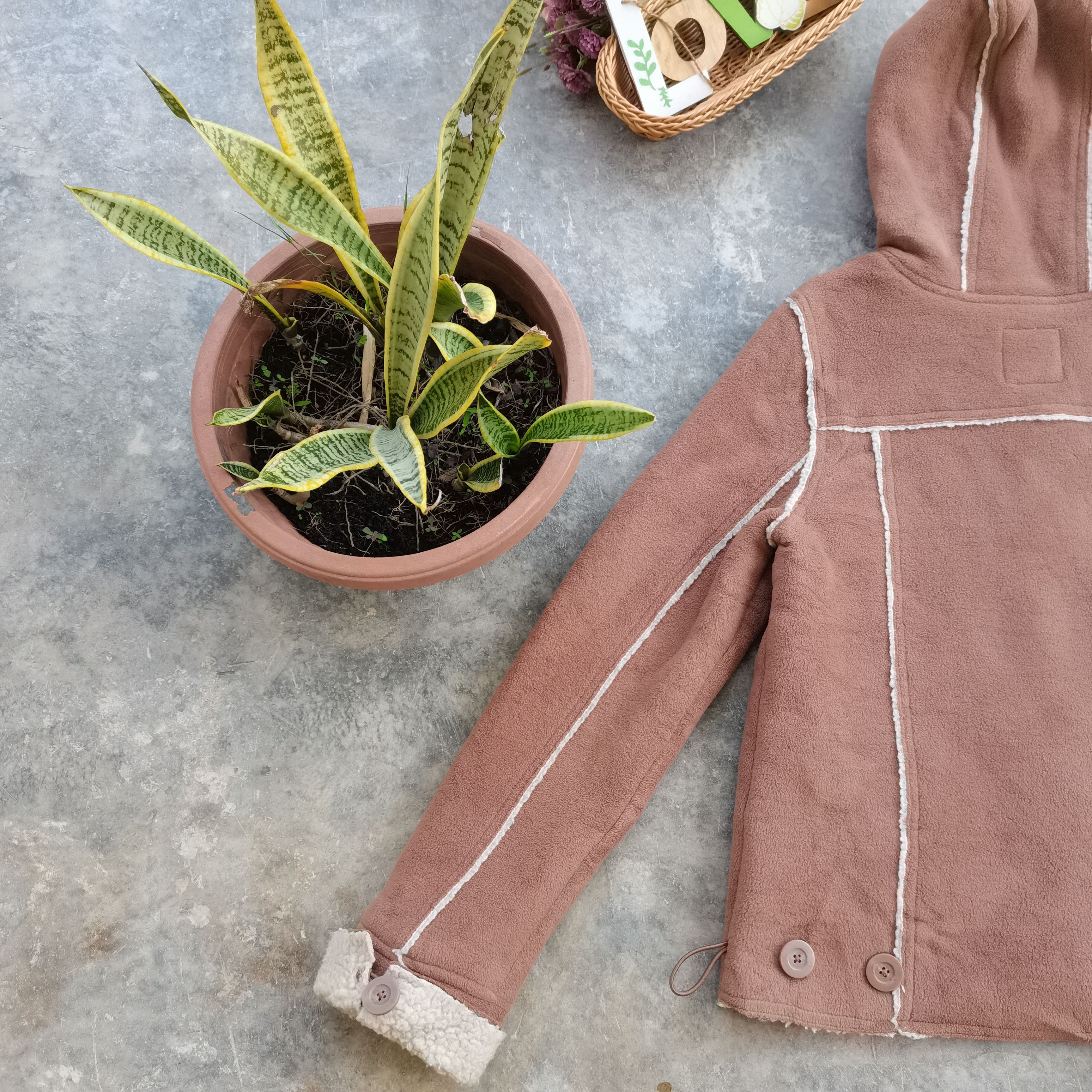Japanese Brand × Old Navy Archive💥 Old Navy Sherpa Fleece Hoodie Jacket Size S / US 4 / IT 40 - 8 Thumbnail