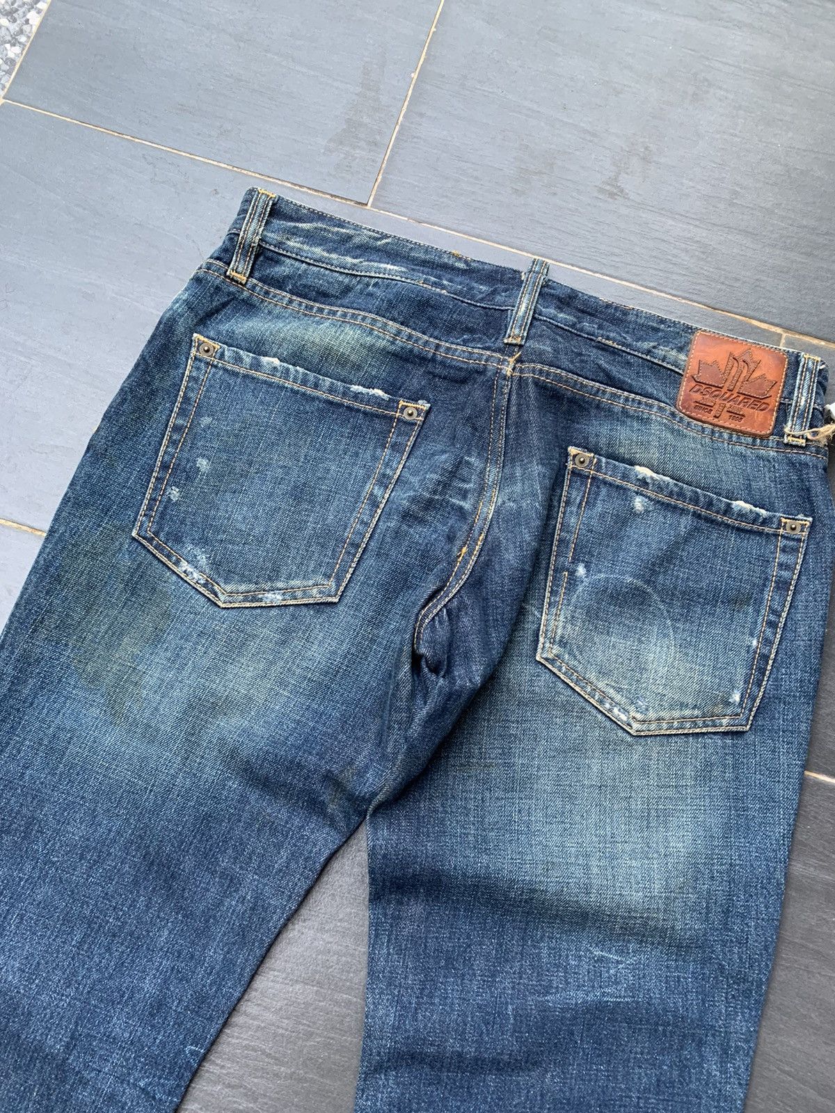 Dsquared2 DsQuared2 Distressed Denim Size US 35 - 14 Thumbnail