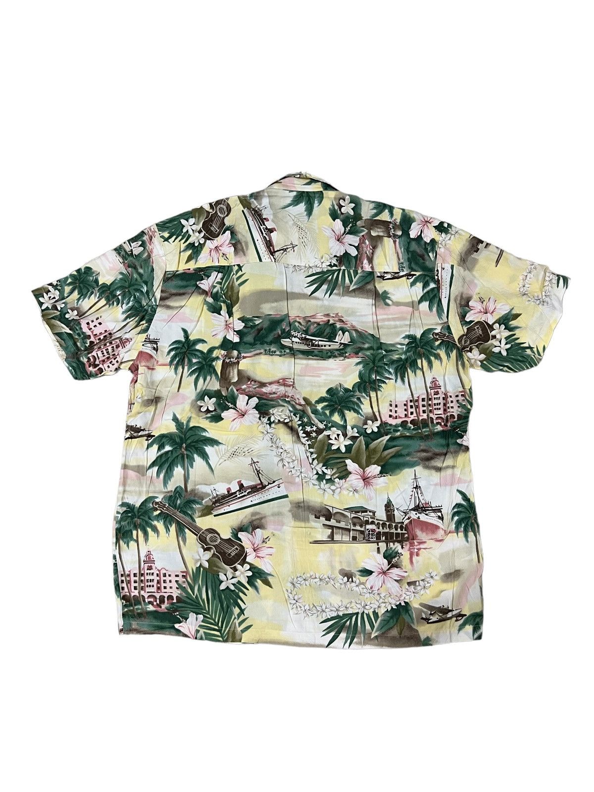 Diamond Head 1980s Diamond Head Camp Collar Rayon Hawaiian Motif Shirt Size US M / EU 48-50 / 2 - 6 Thumbnail