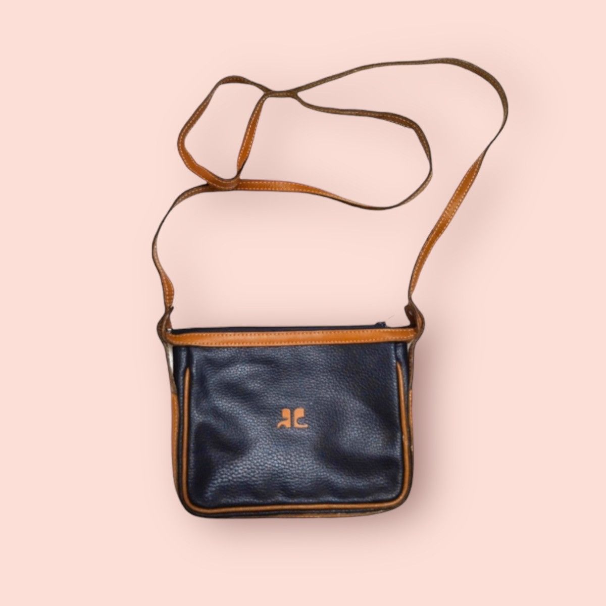 Andre Courreges COURREGES VINTAGE LEATHER MINI CROSSBODY SLING Size ONE SIZE - 3 Thumbnail